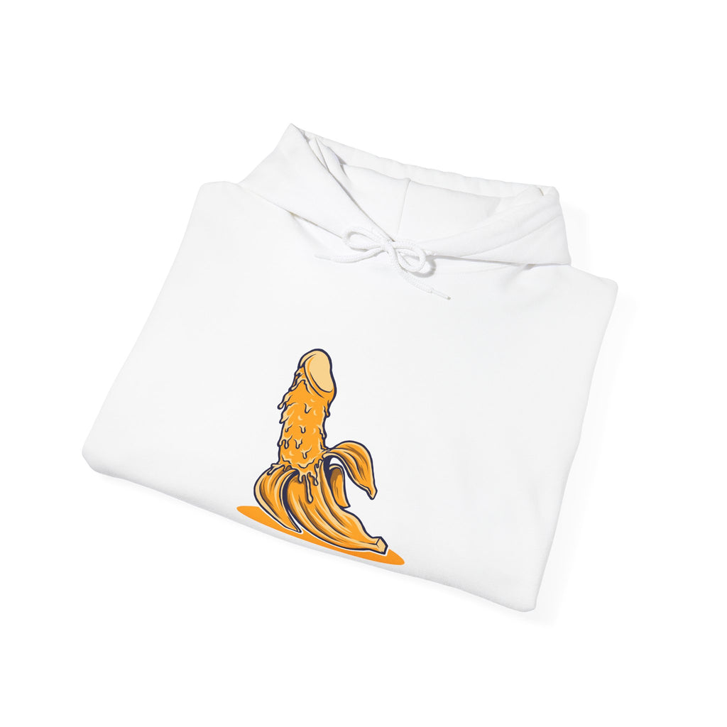 Penis Banana Unisex Heavy Blend Hooded Sweatshirt for Ultimate Comfort