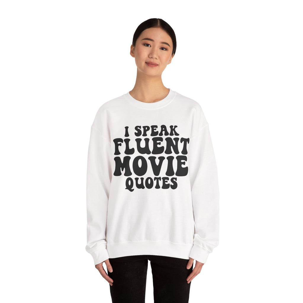 I Speak Fluent Movie Quotes Unisex Heavy Blend Crewneck Sweatshirt