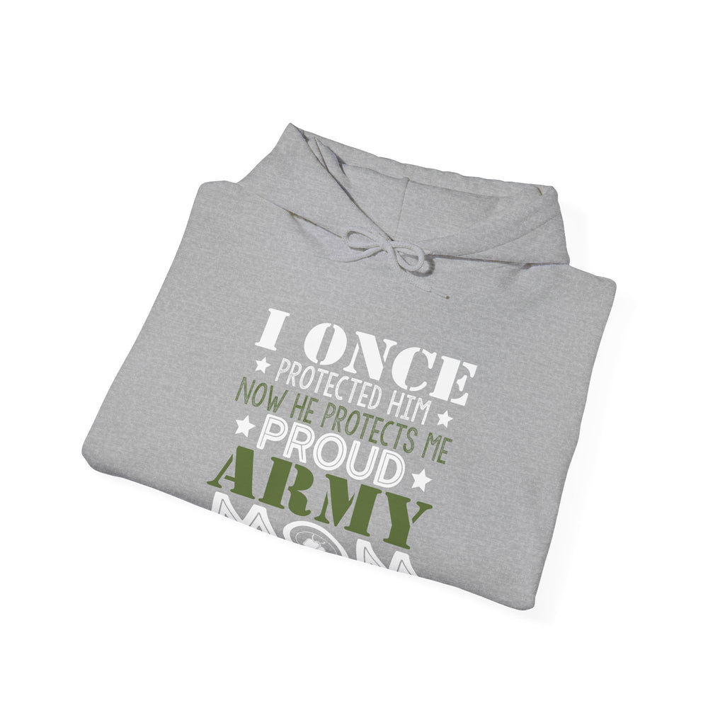 Proud Army Mom Unisex Heavy Blend Hooded Sweatshirt for Ultimate Comfort