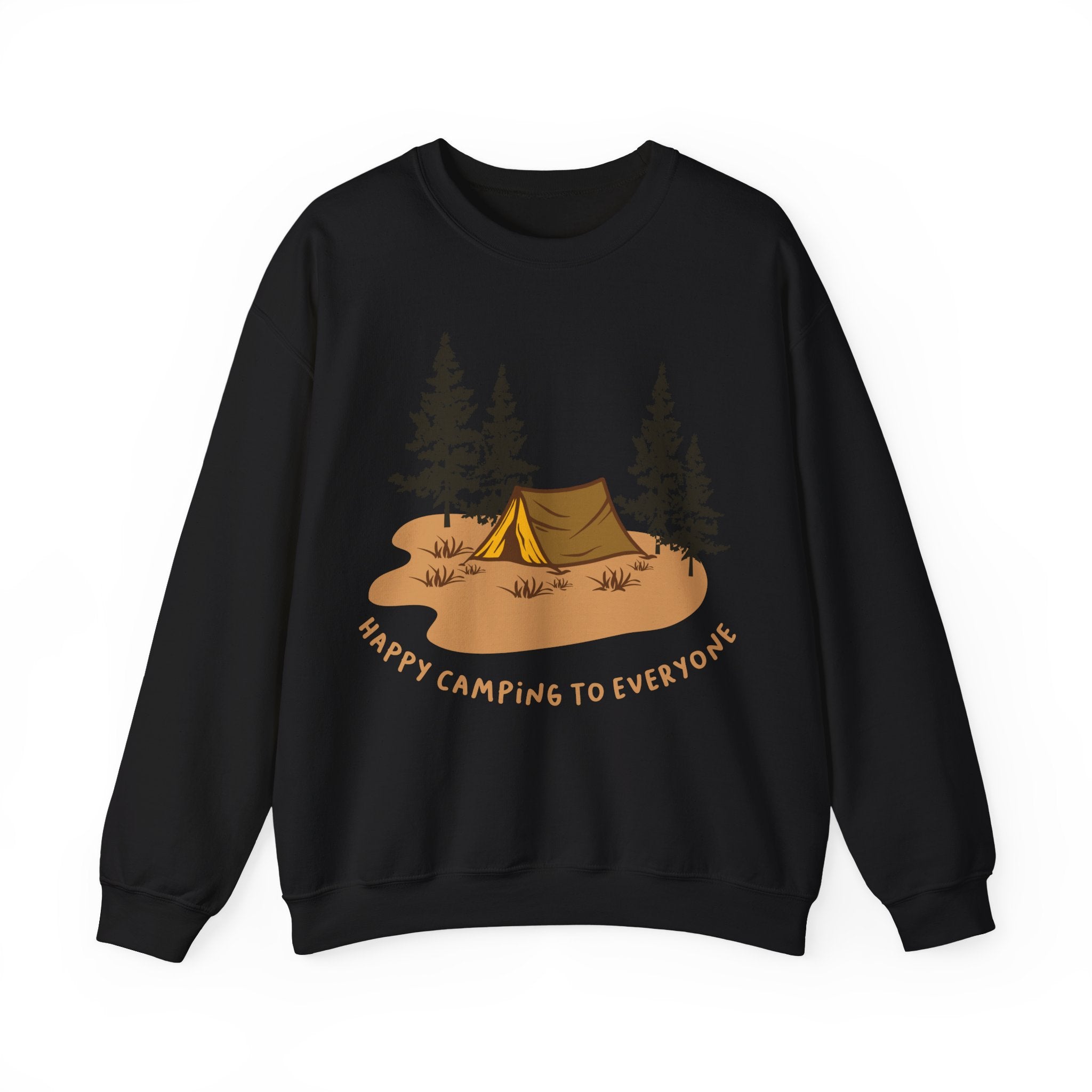 Happy Camping Unisex Heavy Blend Crewneck Sweatshirt for Ultimate Comfort