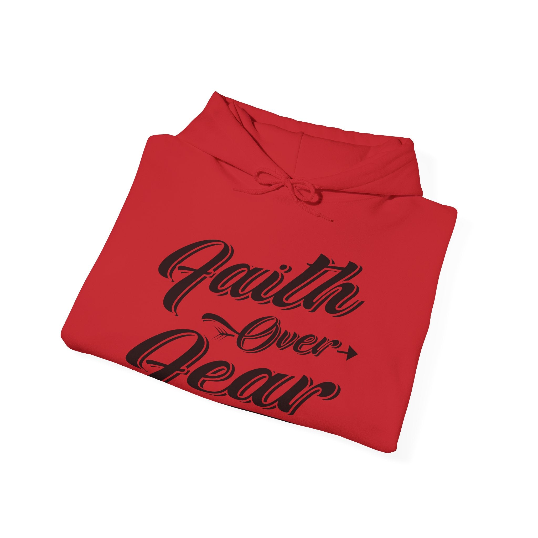 Faith Over Fear Unisex Heavy Blend Hooded Sweatshirt for Ultimate Comfort and Style