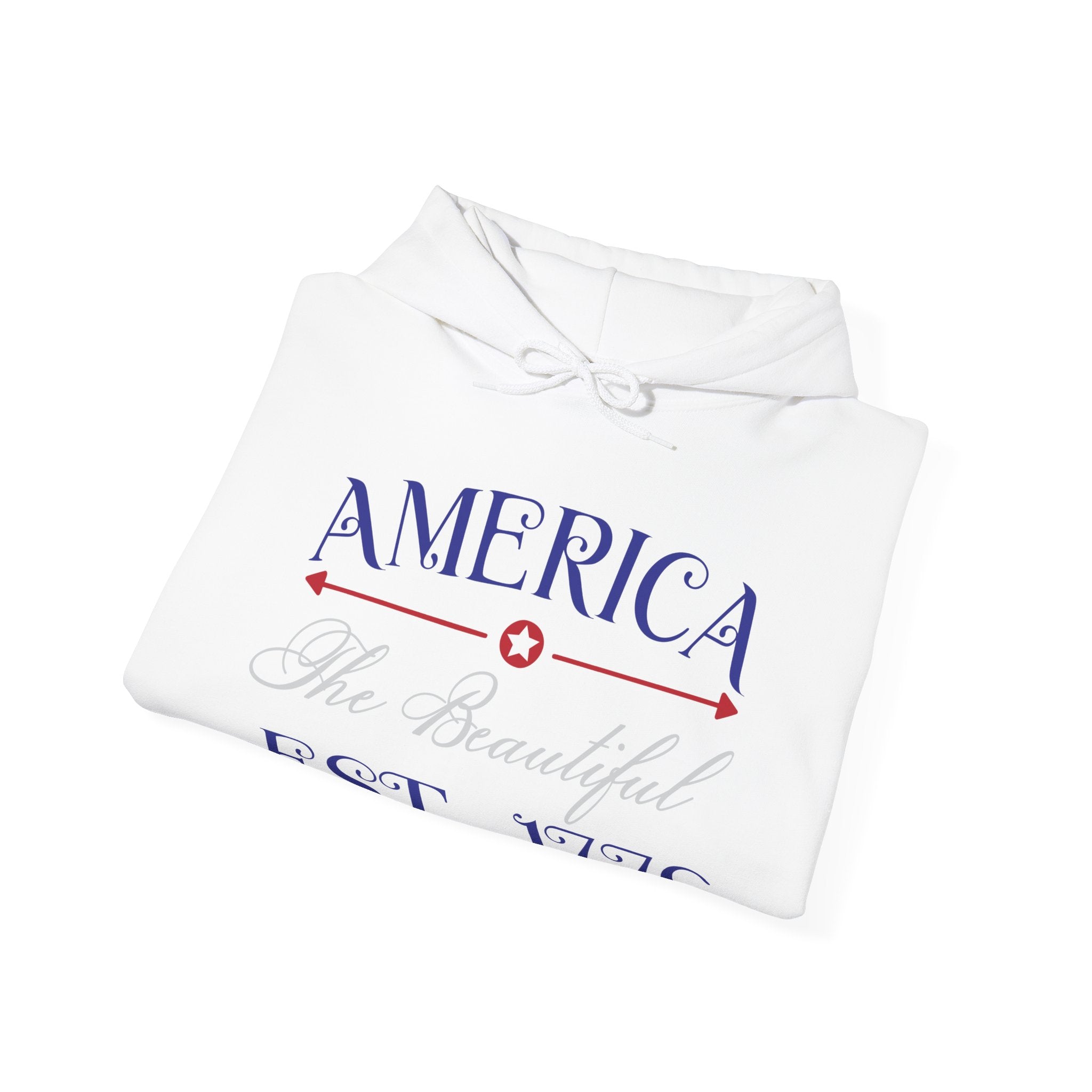 America The Beautiful EST 1776 Unisex Heavy Blend Hooded Sweatshirt