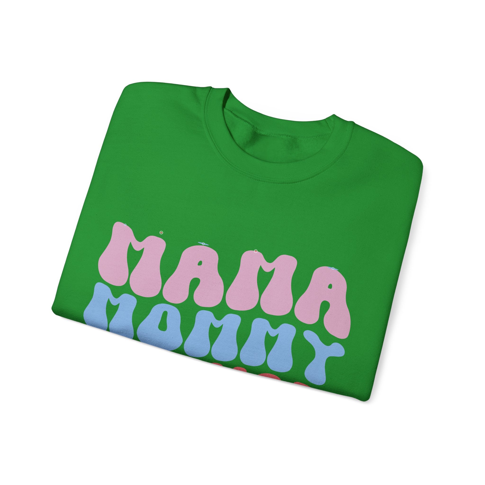 Mama Mommy Unisex Heavy Blend Crewneck Sweatshirt for Ultimate Comfort