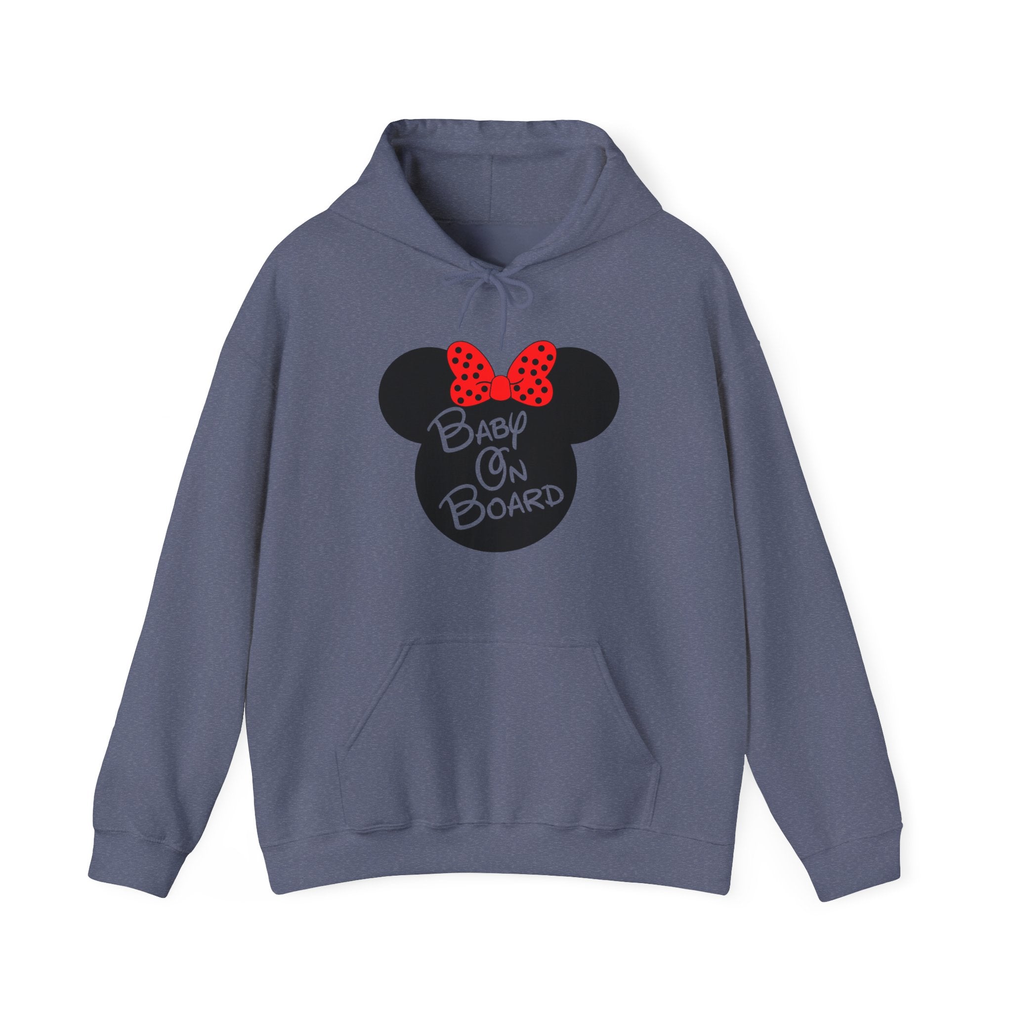 Baby On Board Mouse Ears Unisex Heavy Blend Hooded Sweatshirt