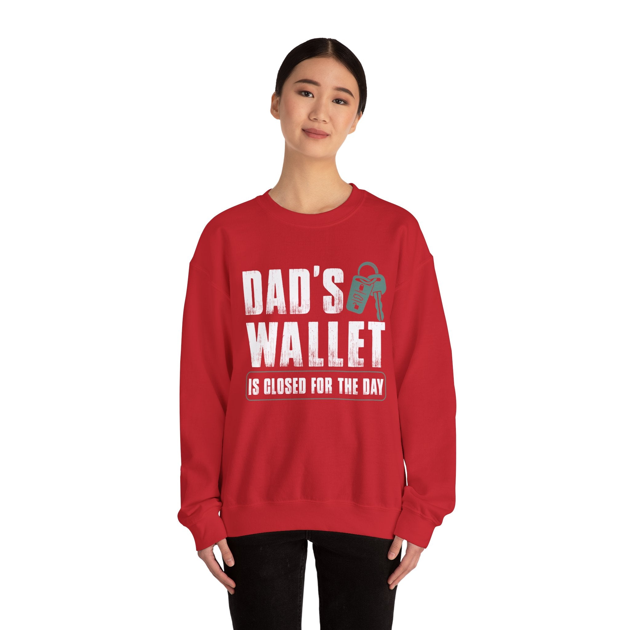 Dads Wallet Is Closed For The Day Unisex Heavy Blend Crewneck sweatshirt