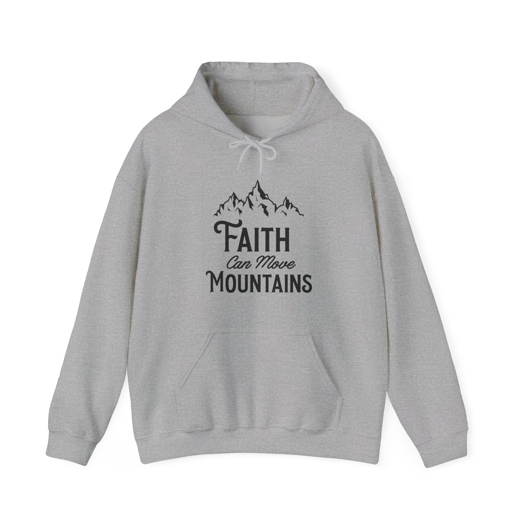 Faith Can Move Mountains Unisex Heavy Blend Hooded Sweatshirt
