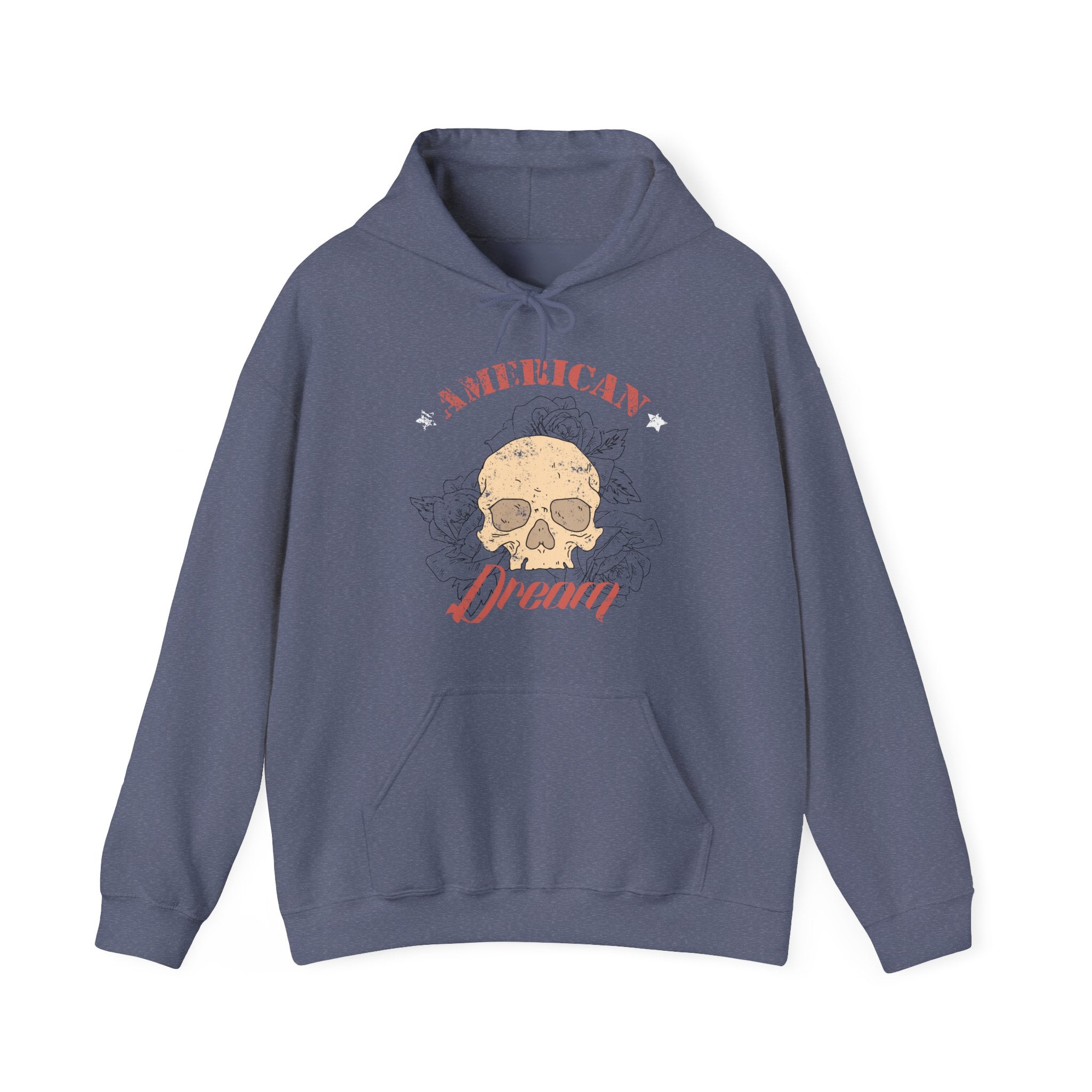 American Dream Skull Unisex Heavy Blend Hooded Sweatshirt