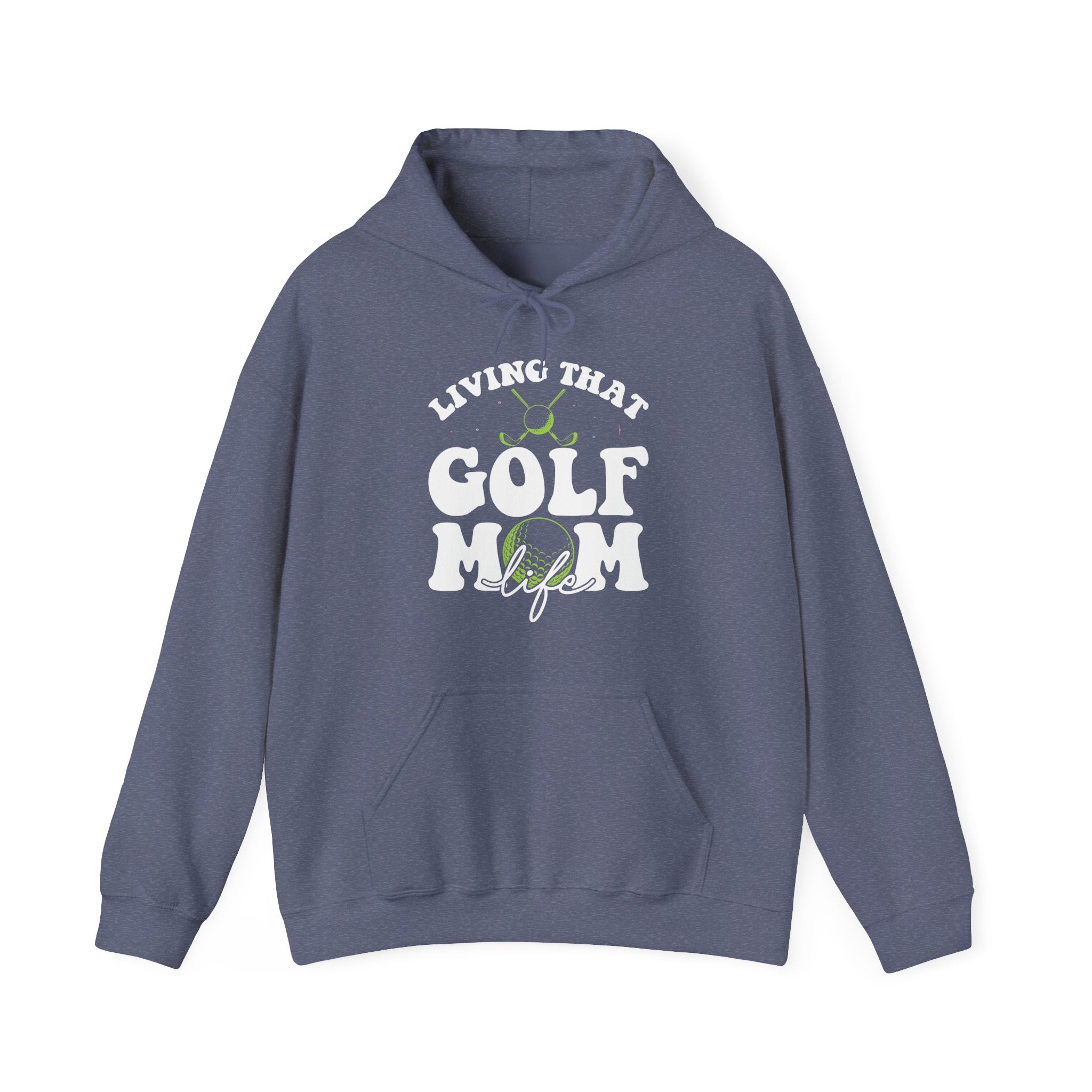 Living That Golf Mom Life Blend Unisex Heavy Hooded Sweatshirt
