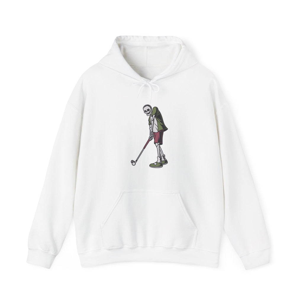 Skeleton Golfer Unisex Heavy Blend Hooded Sweatshirt for Ultimate Comfort