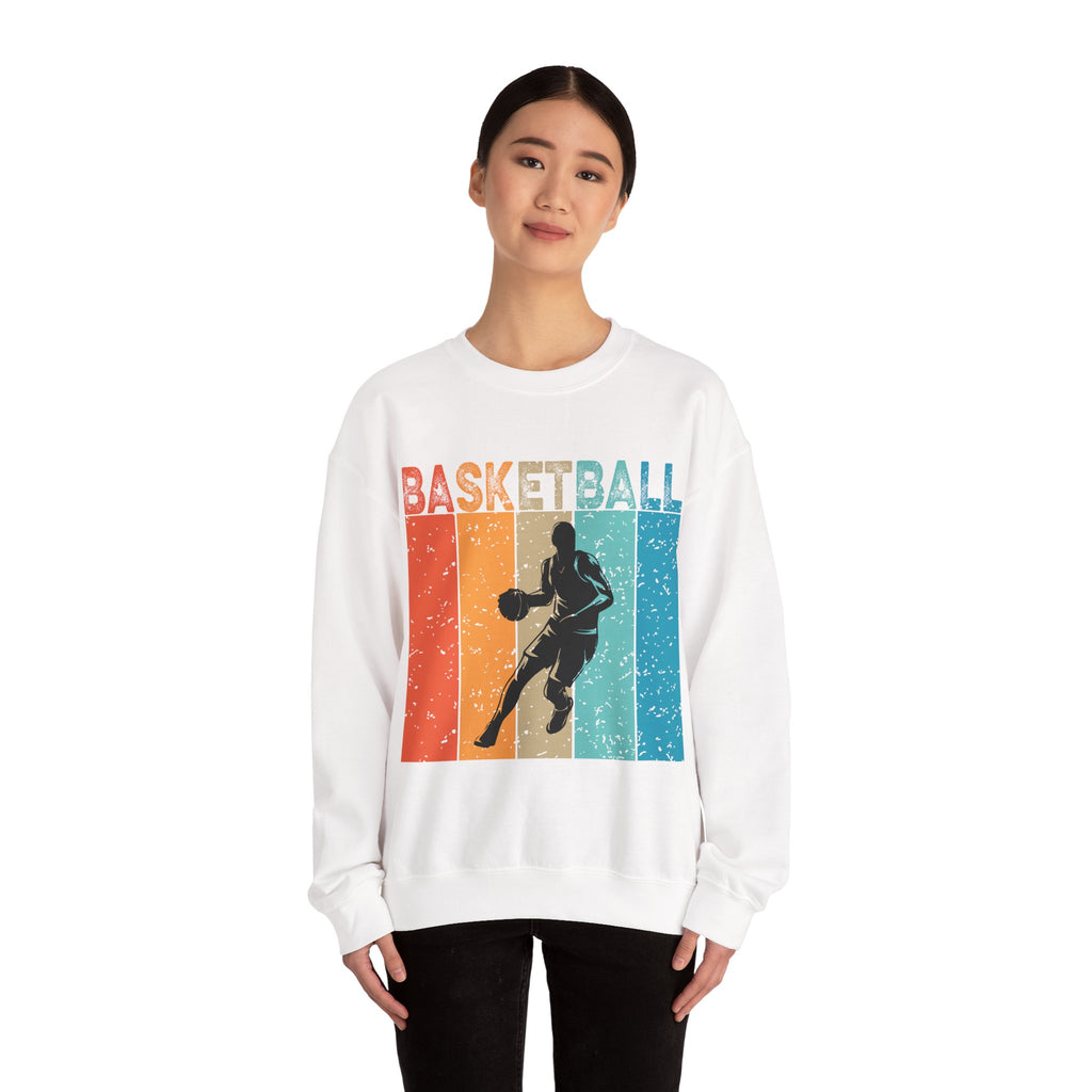 Basketball Man Unisex Heavy Blend Crewneck Sweatshirt for Ultimate Comfort