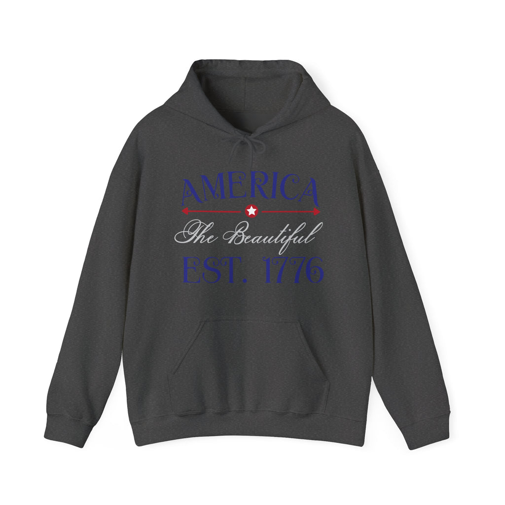 America The Beautiful EST 1776 Unisex Heavy Blend Hooded Sweatshirt