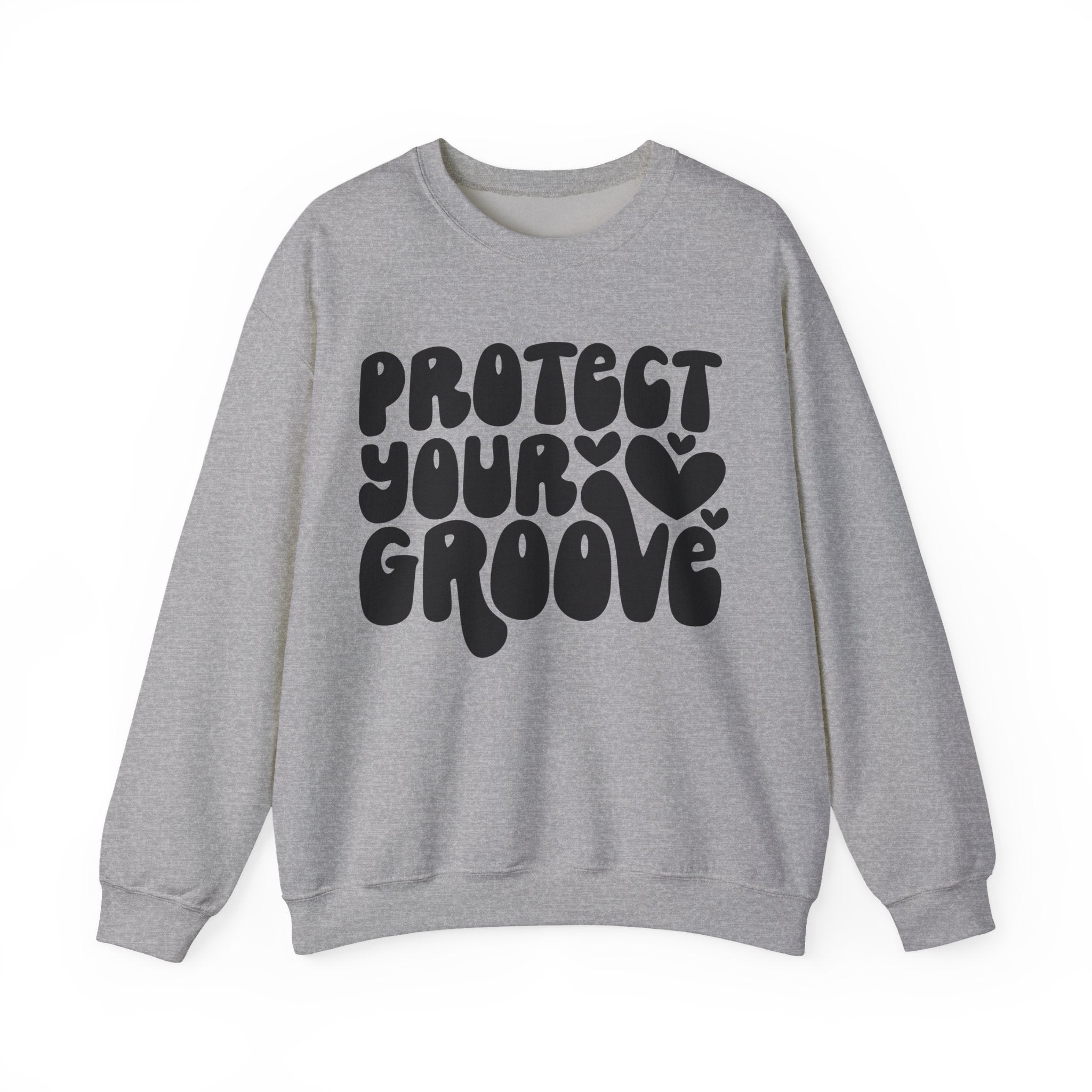Protect Your Groove Unisex Heavy Blend Crewneck Sweatshirt for Ultimate Comfort
