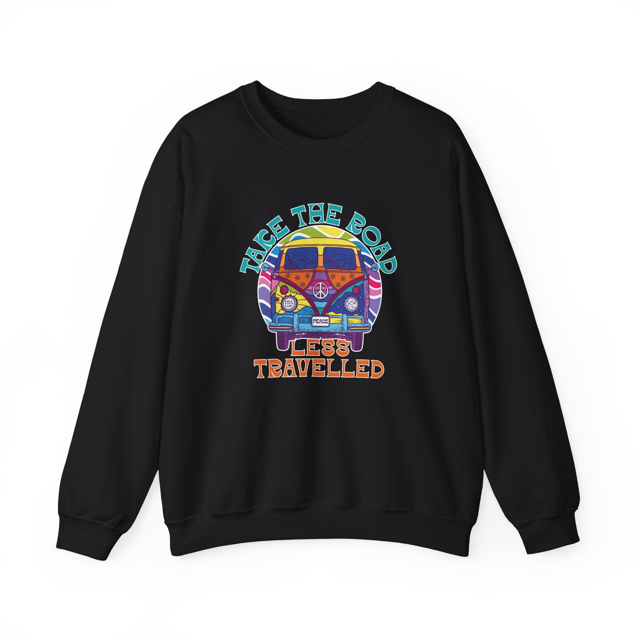 Take The Road Less Travelled Unisex Heavy Blend Crewneck Sweatshirt
