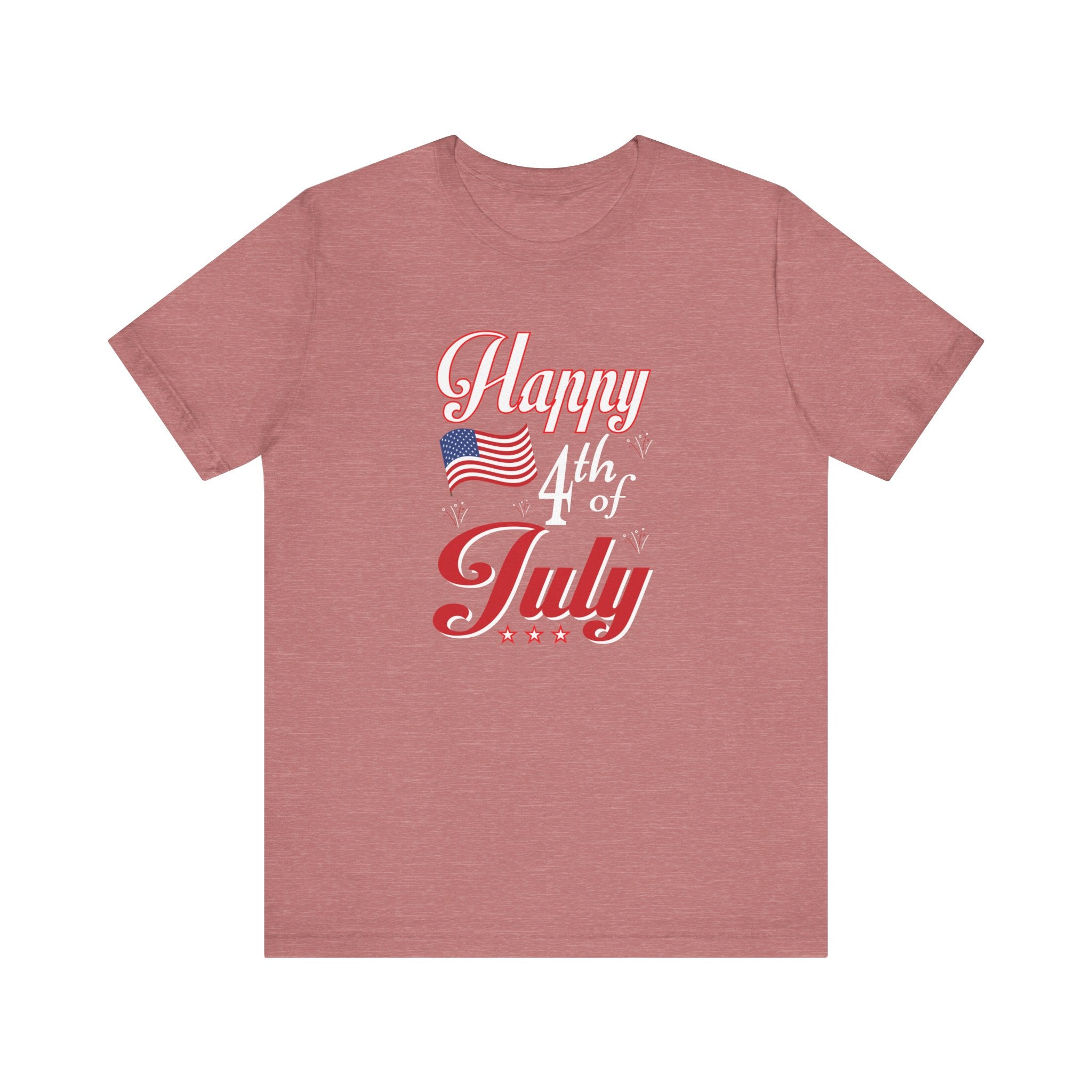 Happy 4th Of July Fireworks Unisex Short Sleeve Tee