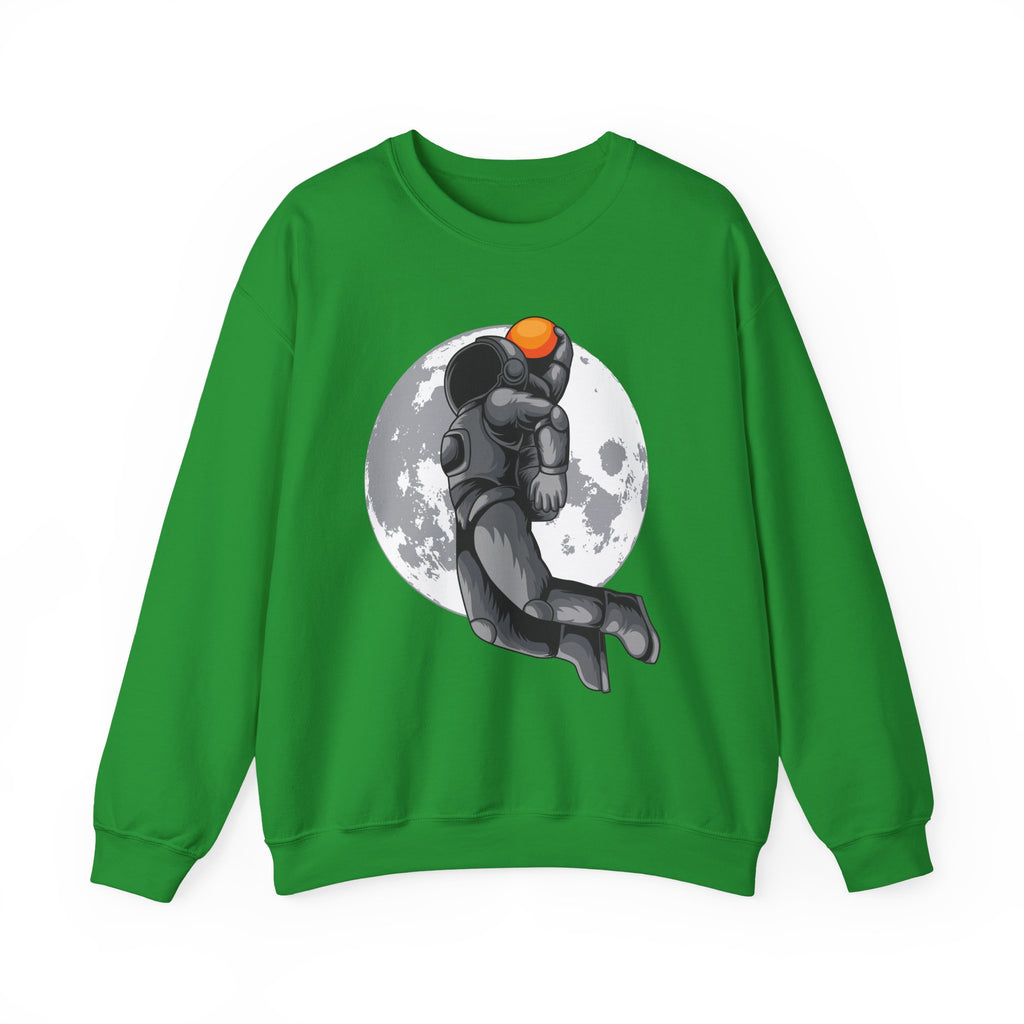 Dunking Basketball Astronaut Unisex Heavy Blend Crewneck Sweatshirt