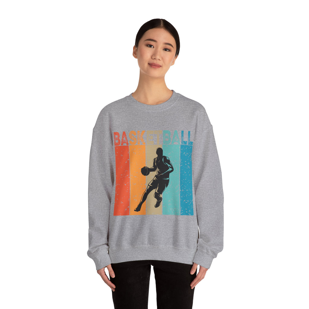 Basketball Man Unisex Heavy Blend Crewneck Sweatshirt for Ultimate Comfort