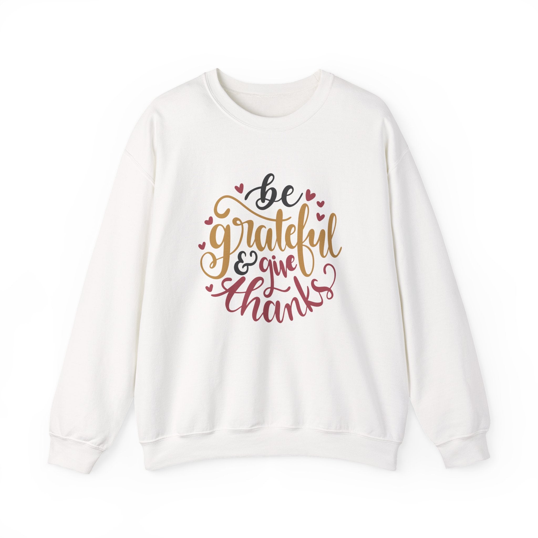 Be Grateful And Give Thanks Unisex Heavy Blend Crewneck Sweatshirt