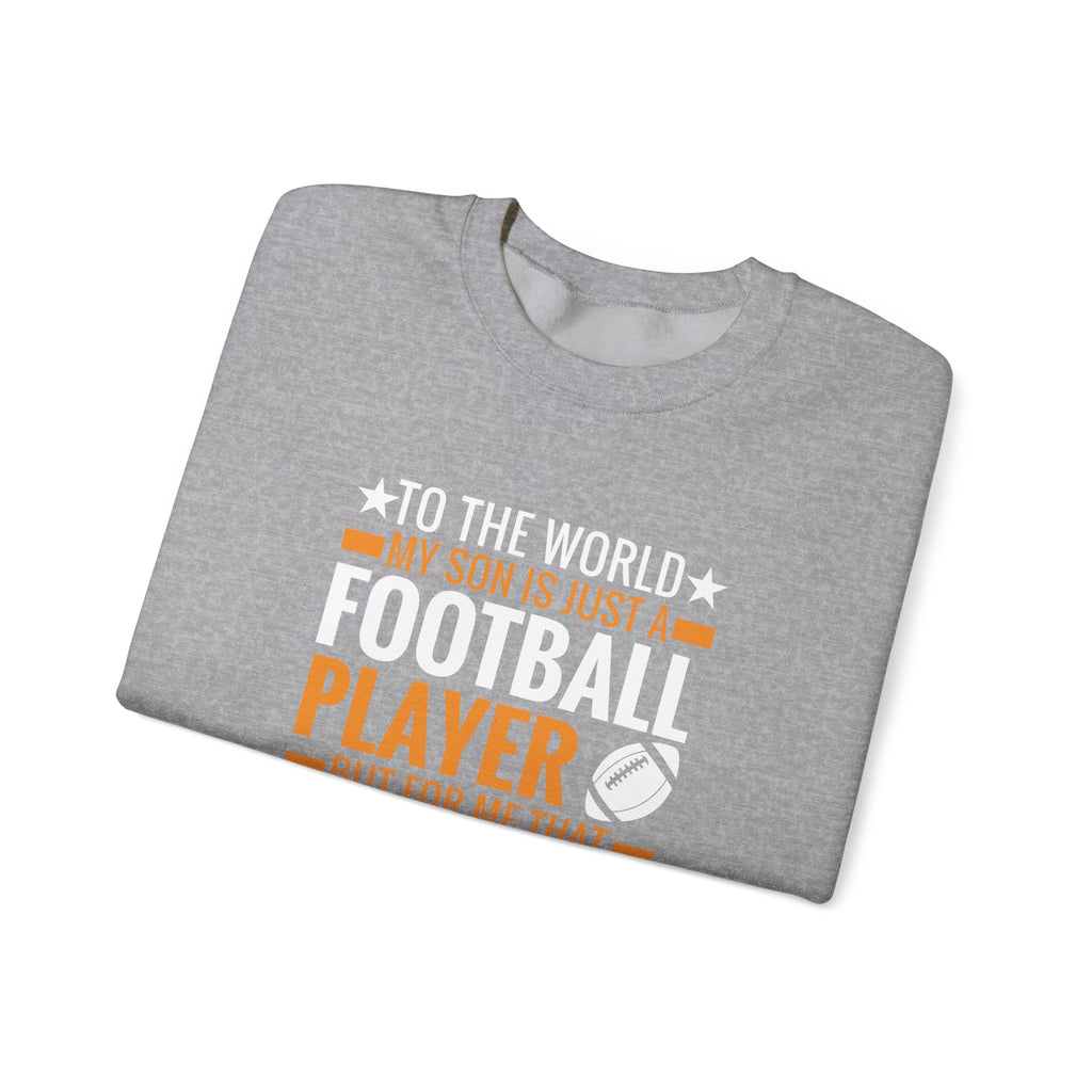 That Football Player Is My Whole World Unisex Heavy Blend Crewneck Sweatshirt