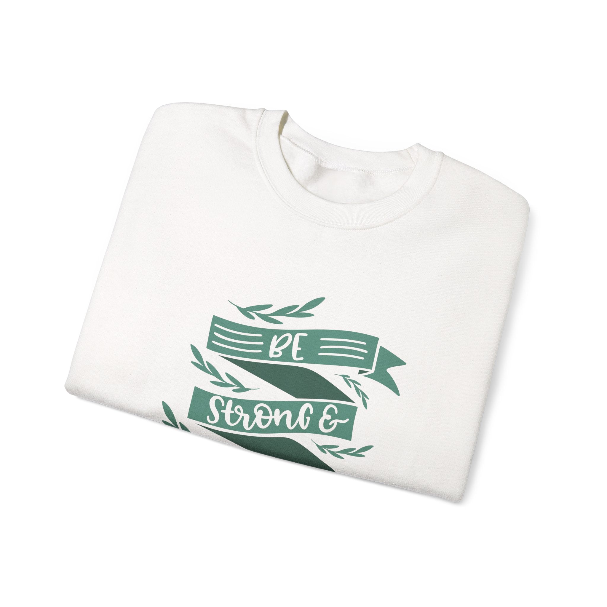 Be Strong and Courageous Joshua 1 9 Unisex Heavy Blend Crewneck Sweatshirt