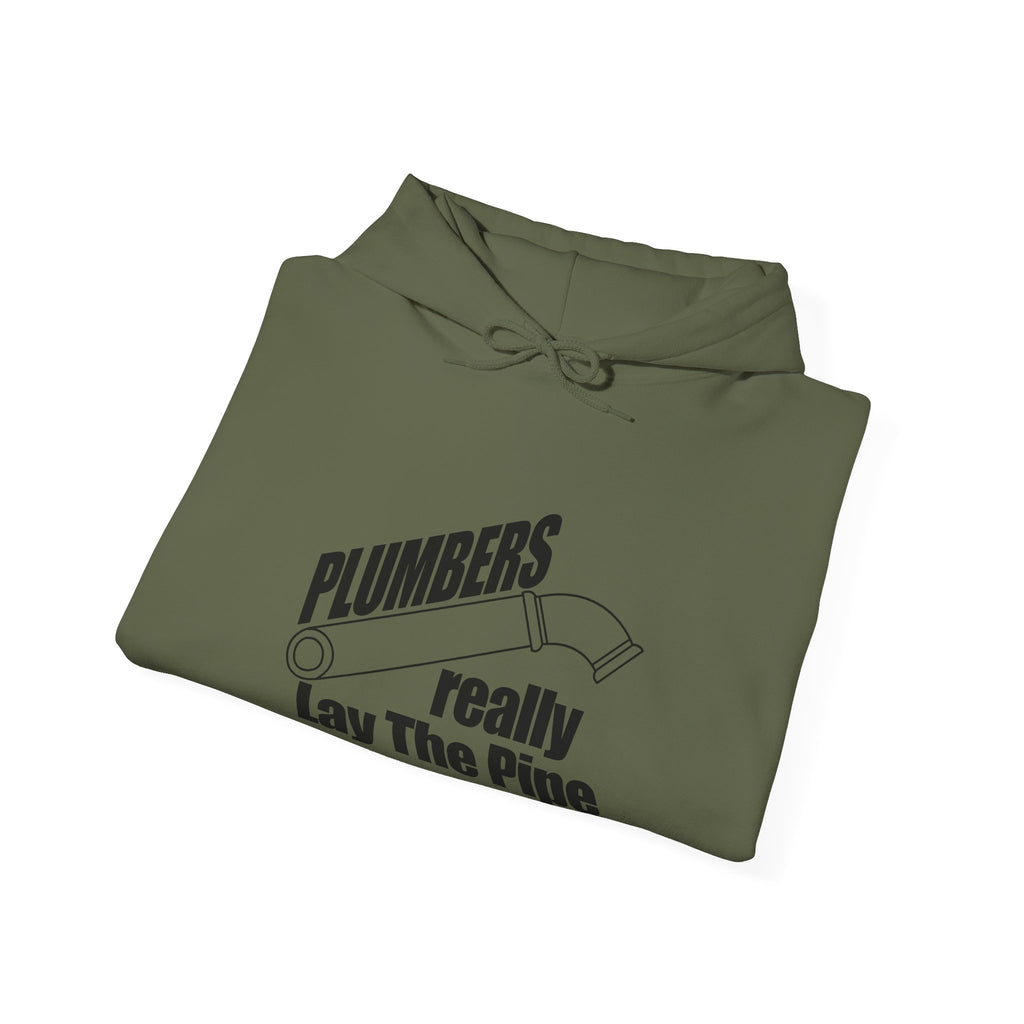 Plumbers Really Lay The Pipe Unisex Heavy Blend Hooded Sweatshirt