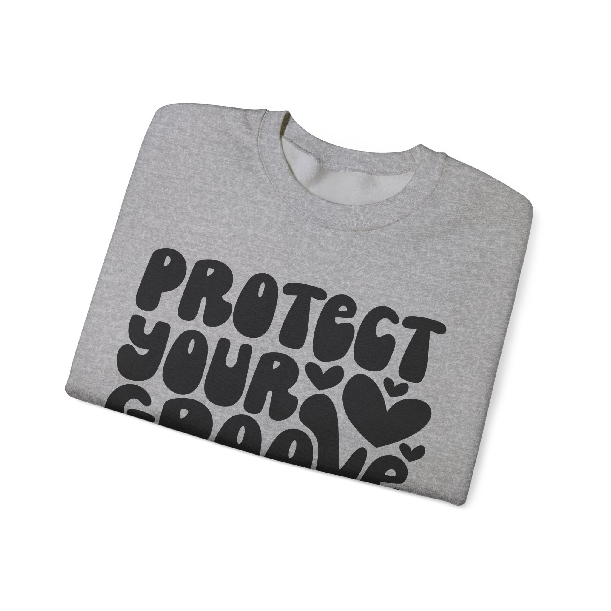 Protect Your Groove Unisex Heavy Blend Crewneck Sweatshirt for Ultimate Comfort