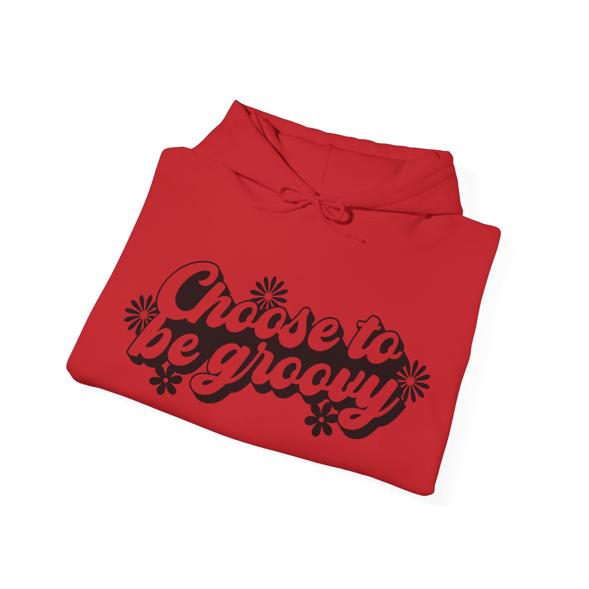 Choose To Be Groovy Flowers Unisex Heavy Blend Hooded Sweatshirt For Ultimate Comfort