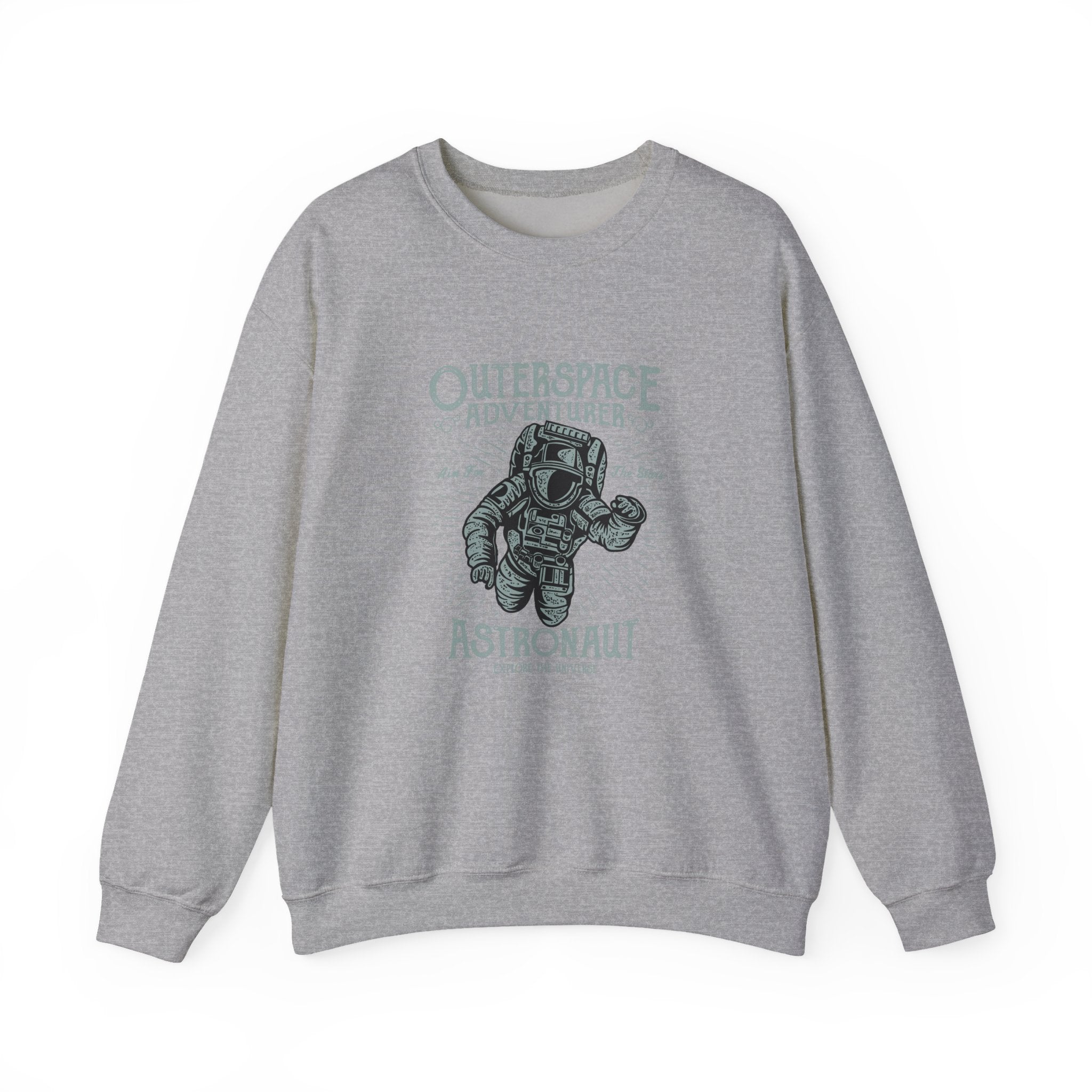 Outerspace Adventurer Astronaut Unisex Heavy Blend Crewneck Sweatshirt