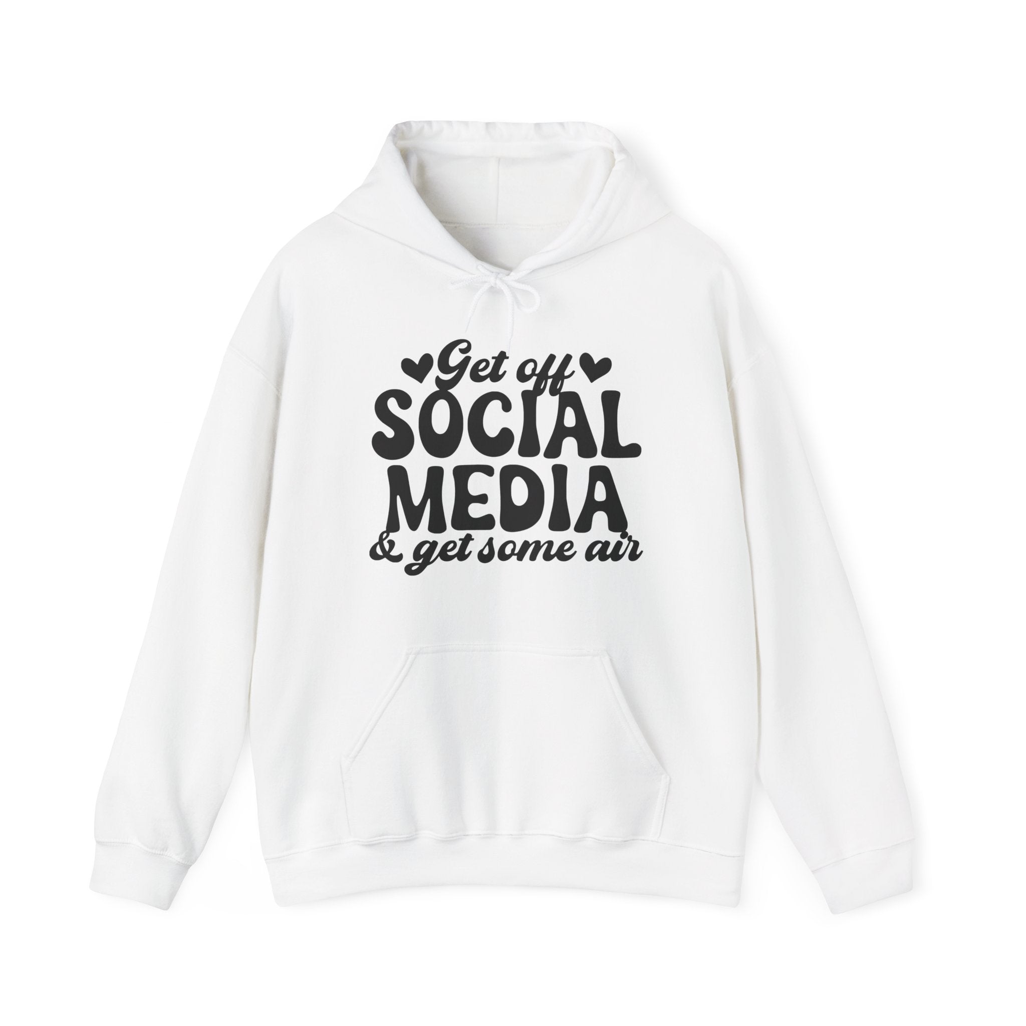 Get Off Social Media And Enjoy The Outdoors Unisex Heavy Blend Hooded Sweatshirt