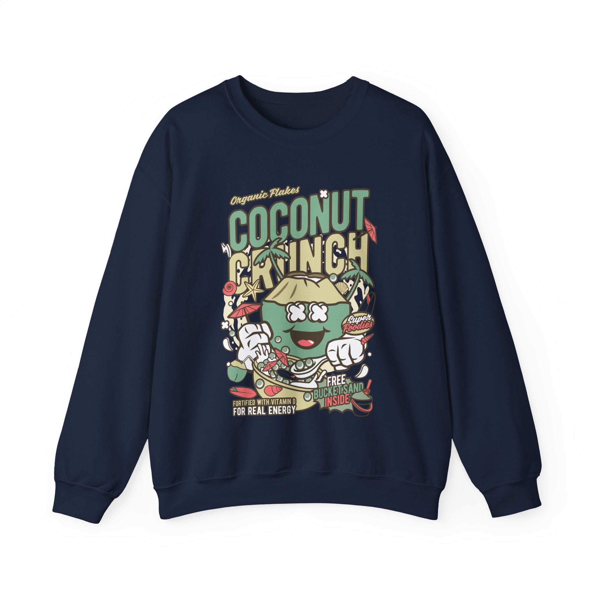 Coconut Crunch Unisex Heavy Blend Crewneck Sweatshirt for Ultimate Comfort