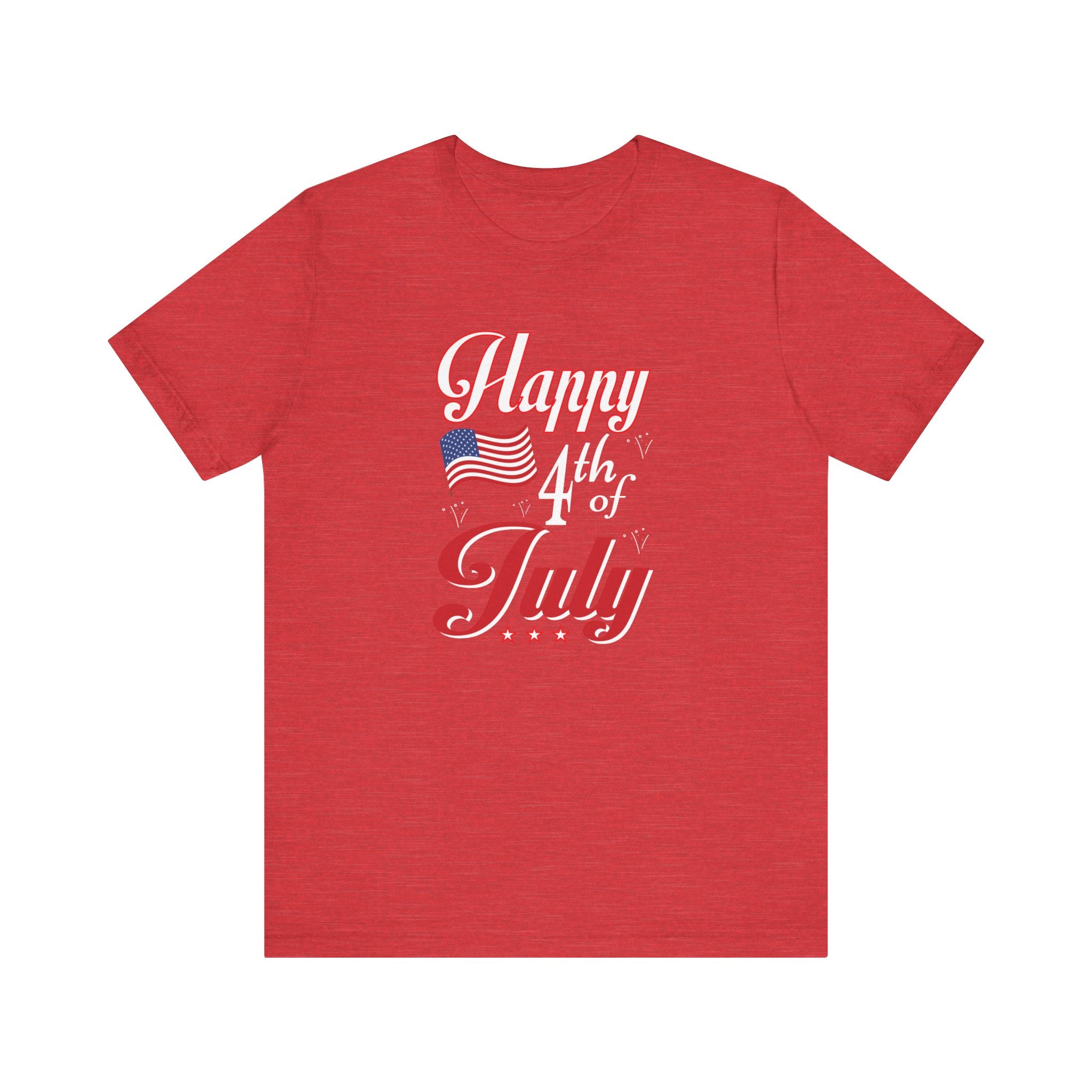 Happy 4th Of July Fireworks Unisex Short Sleeve Tee