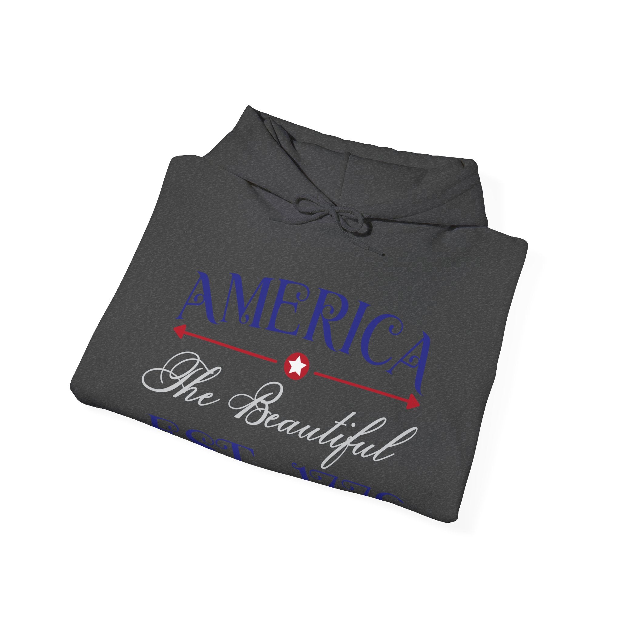 America The Beautiful EST 1776 Unisex Heavy Blend Hooded Sweatshirt