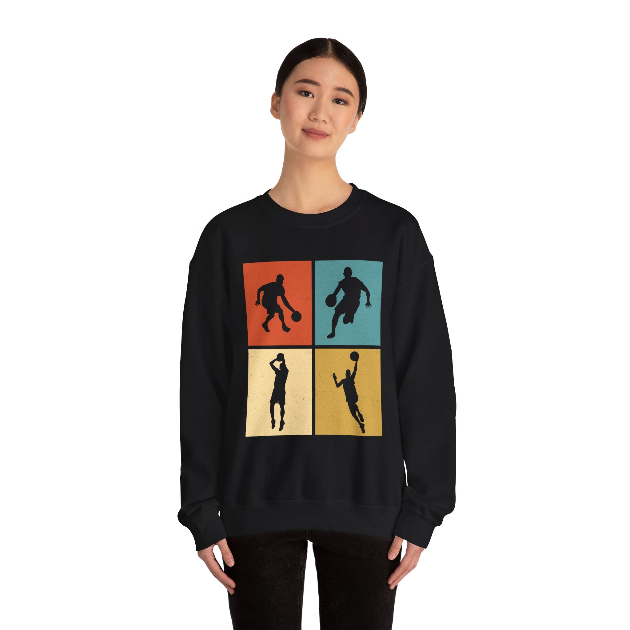 Different Basketball Positions Unisex Heavy Blend Crewneck Sweatshirt
