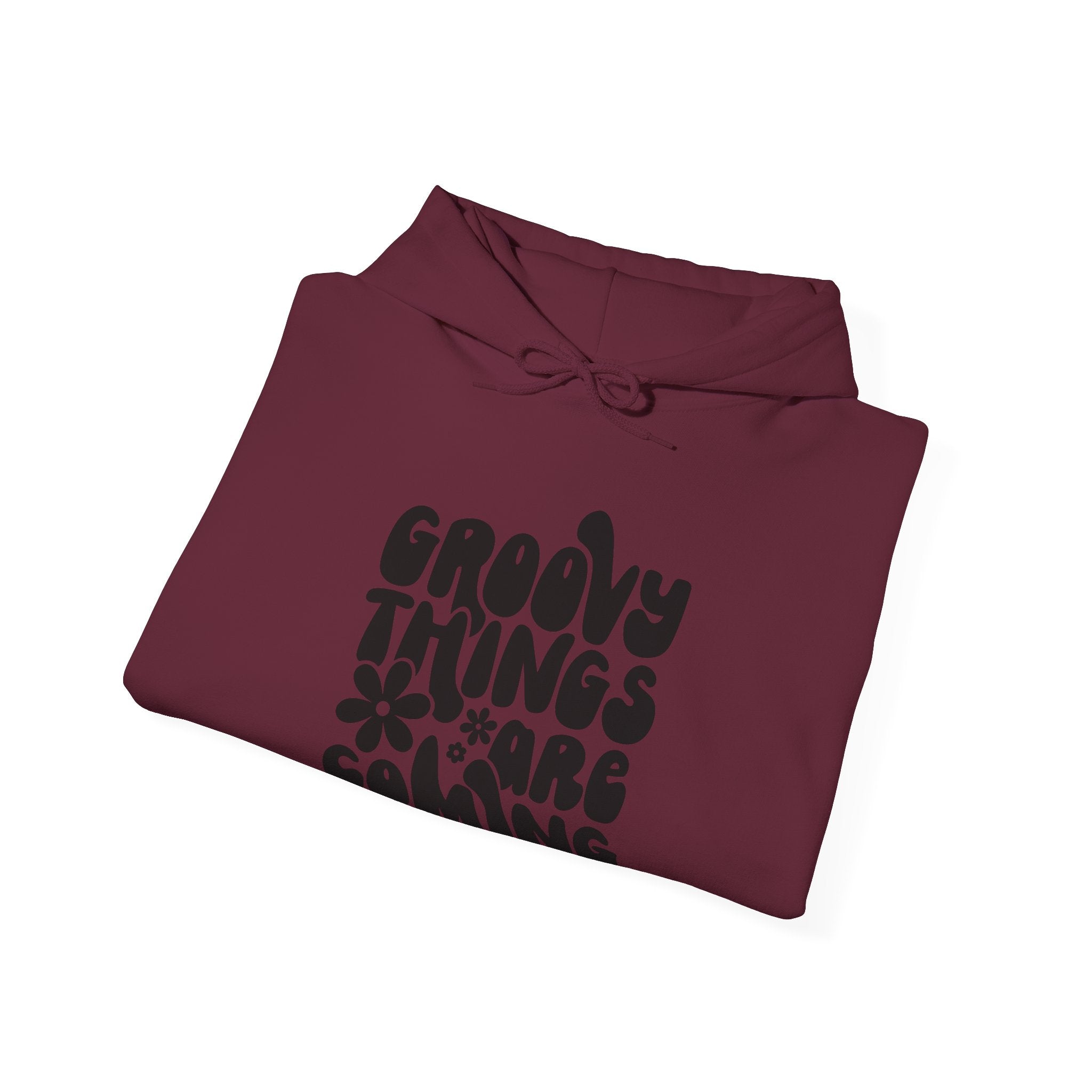 Groovy Things Are Coming Unisex Heavy Blend Hooded Sweatshirt for Ultimate Comfort and Style