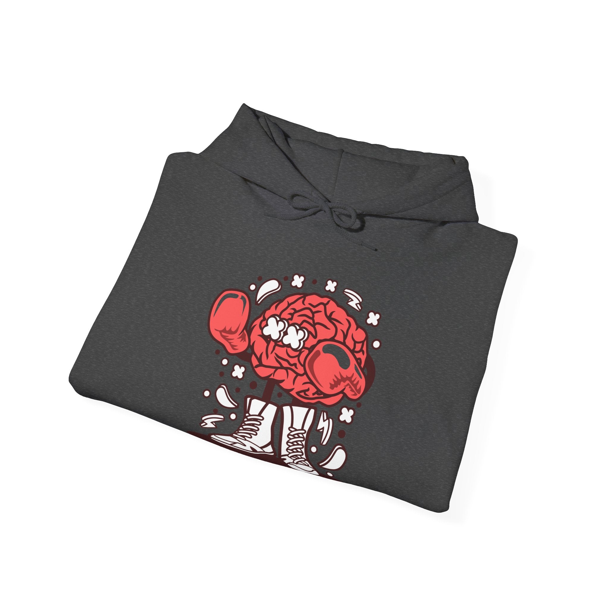 Brain Boxer Unisex Heavy Blend Hooded Sweatshirt for Ultimate Comfort and Warmth