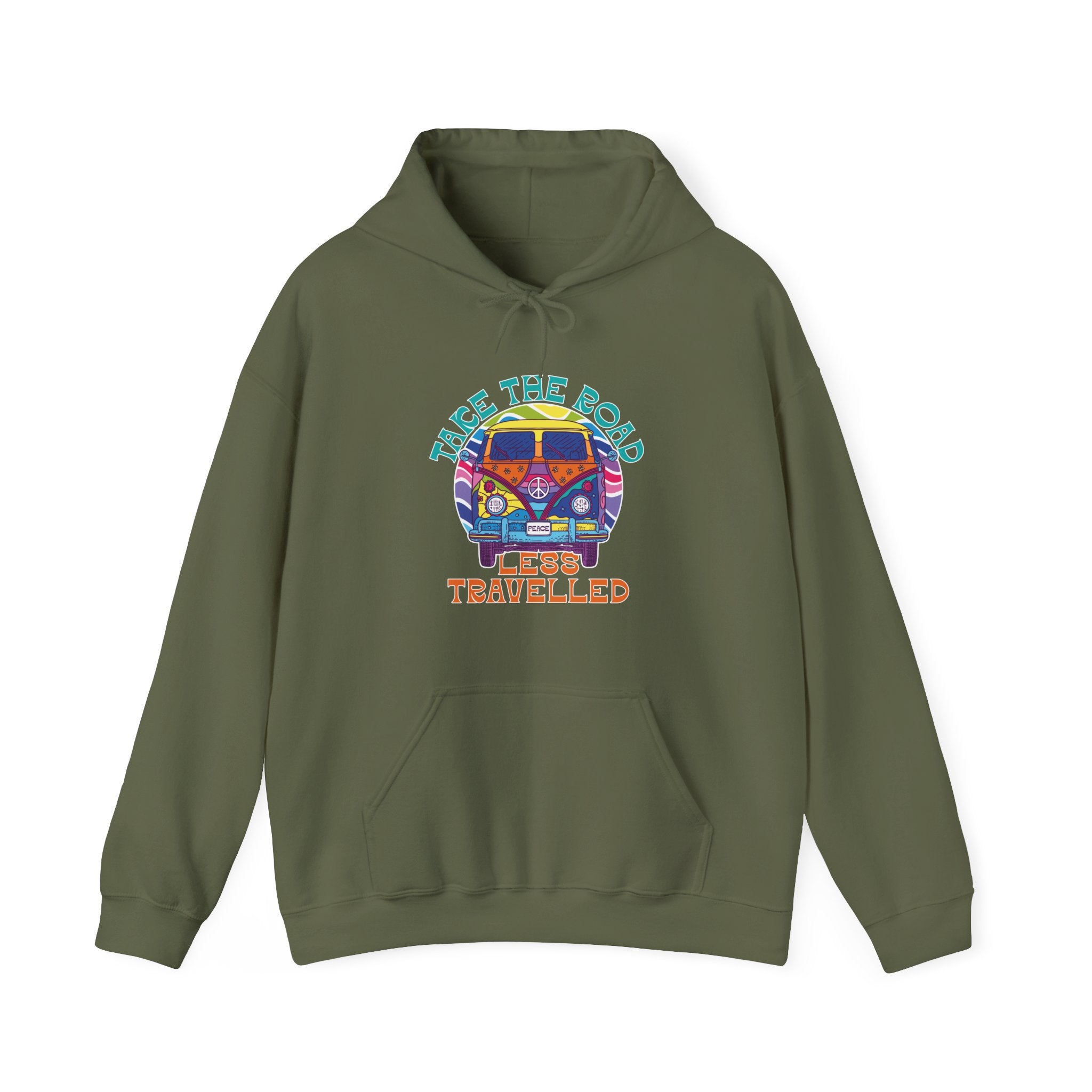 Take The Road Less Travelled Unisex Heavy Blend Hooded Sweatshirt