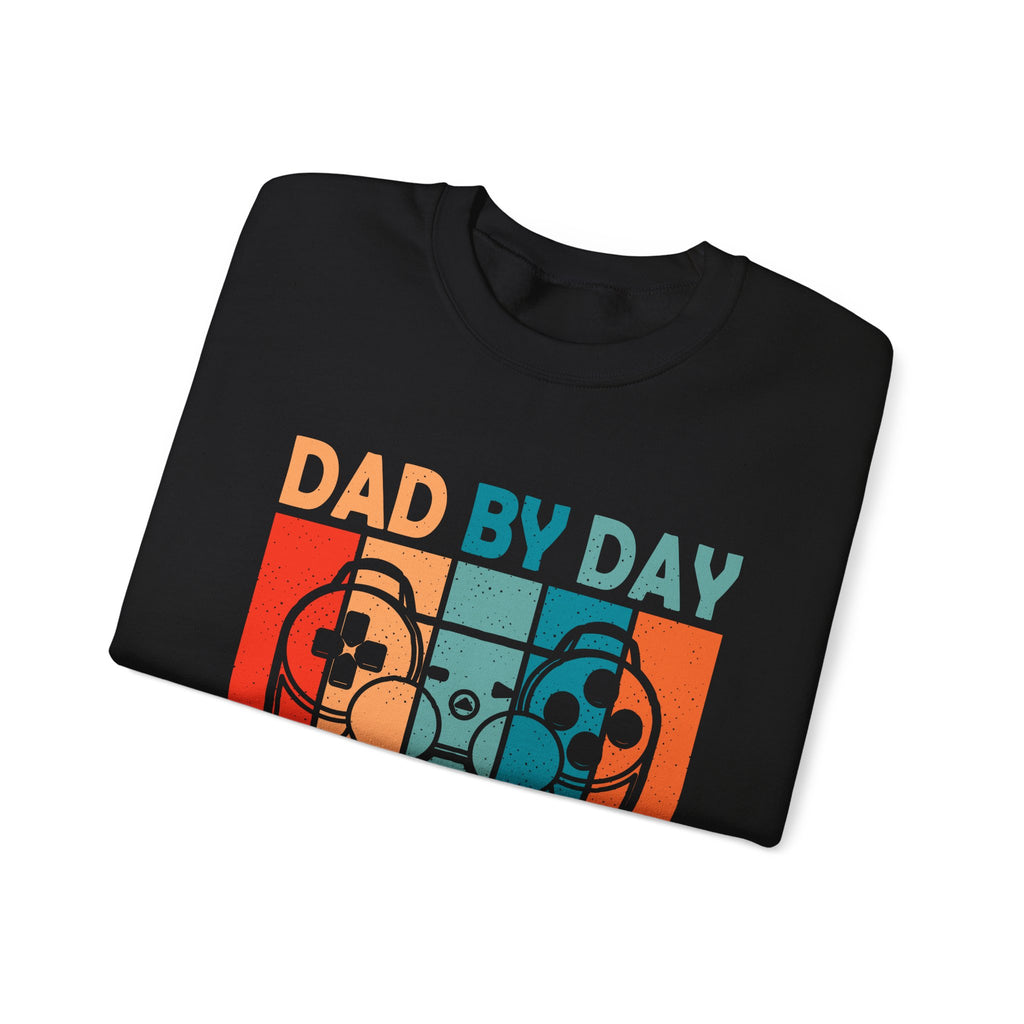 Dad By Day Gamer By Night Unisex Heavy Blend Crewneck Sweatshirt
