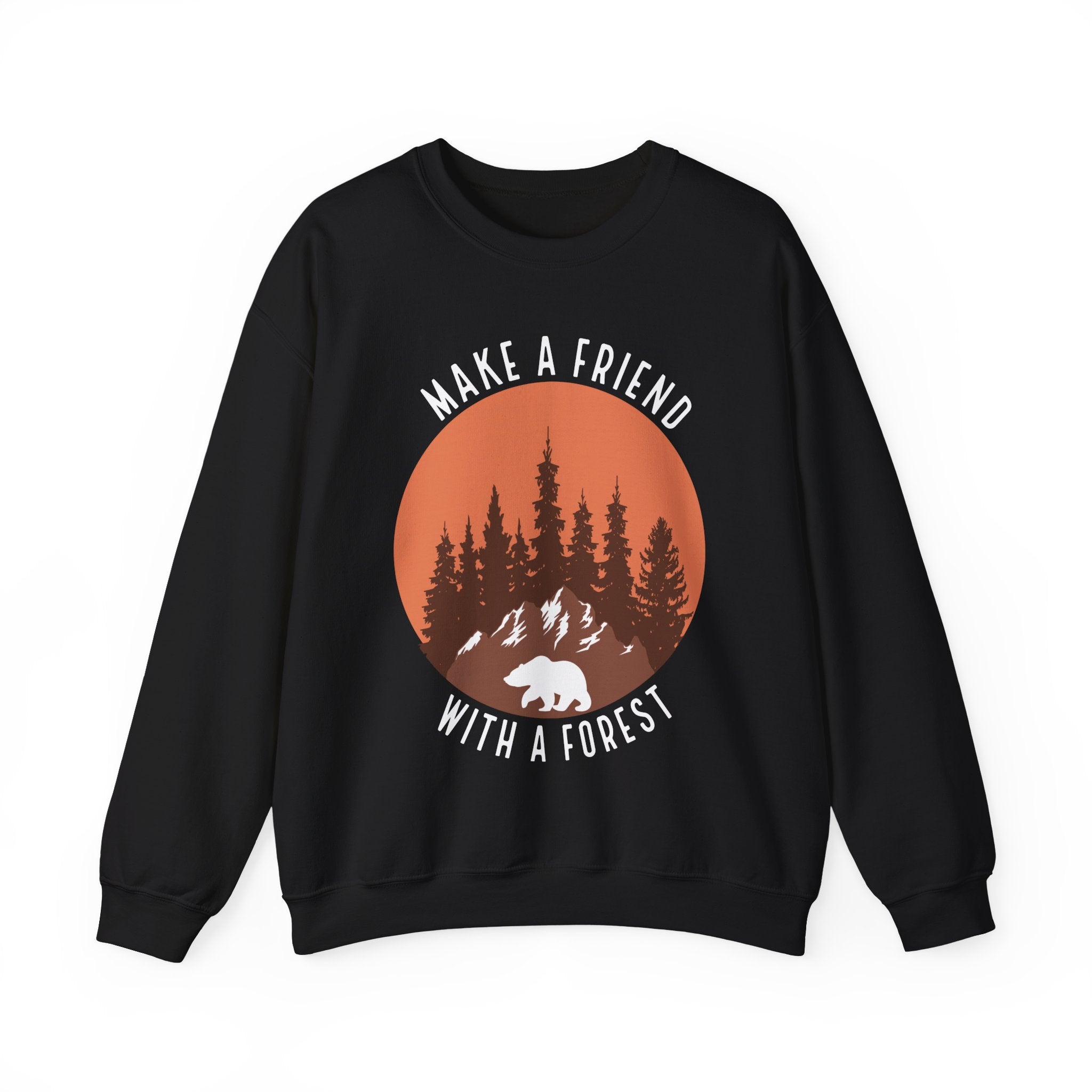 Make A Friend With A Forest Unisex Heavy Blend Crewneck Sweatshirt