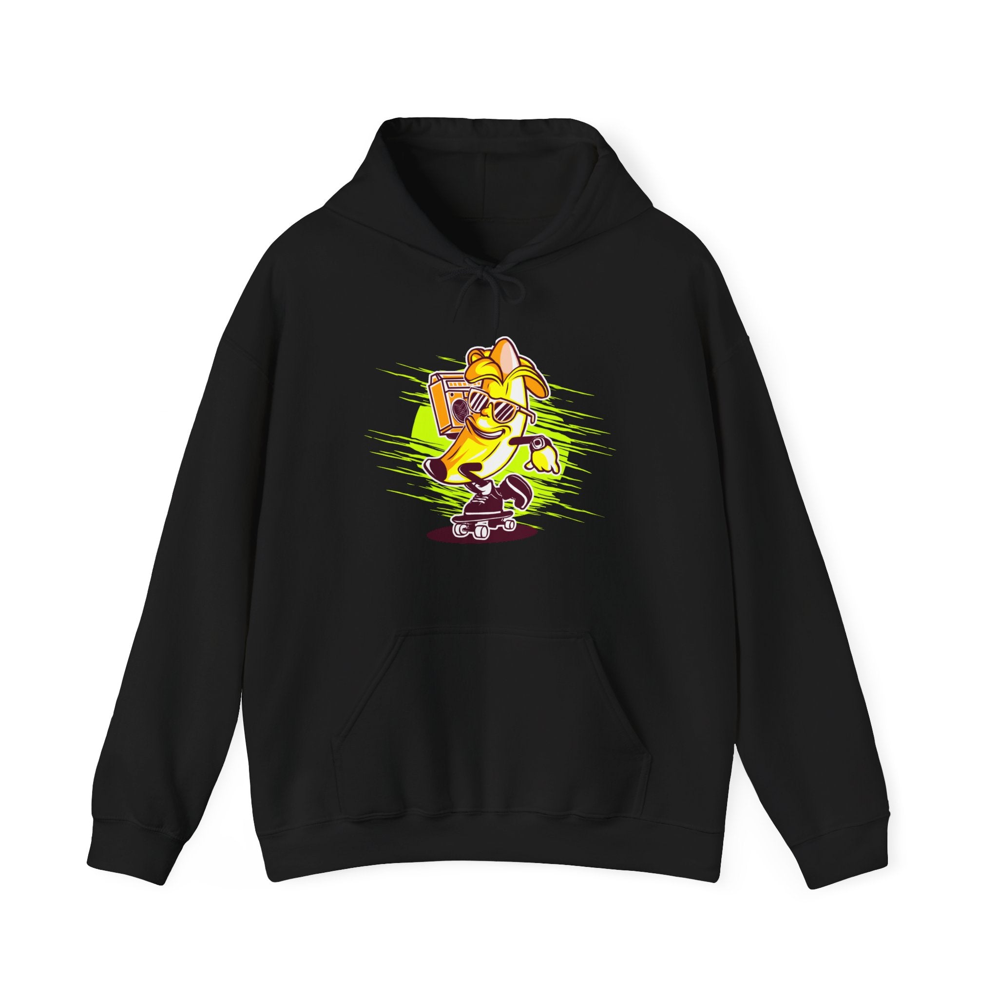 Banana Riding A Skateboard Unisex Heavy Blend Hooded Sweatshirt