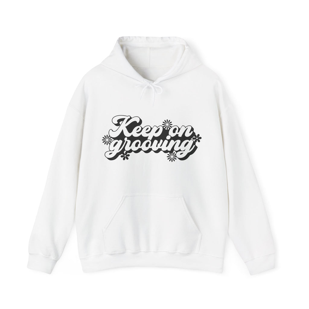Keep On Grooving Flowers Unisex Heavy Blend Hooded Sweatshirt