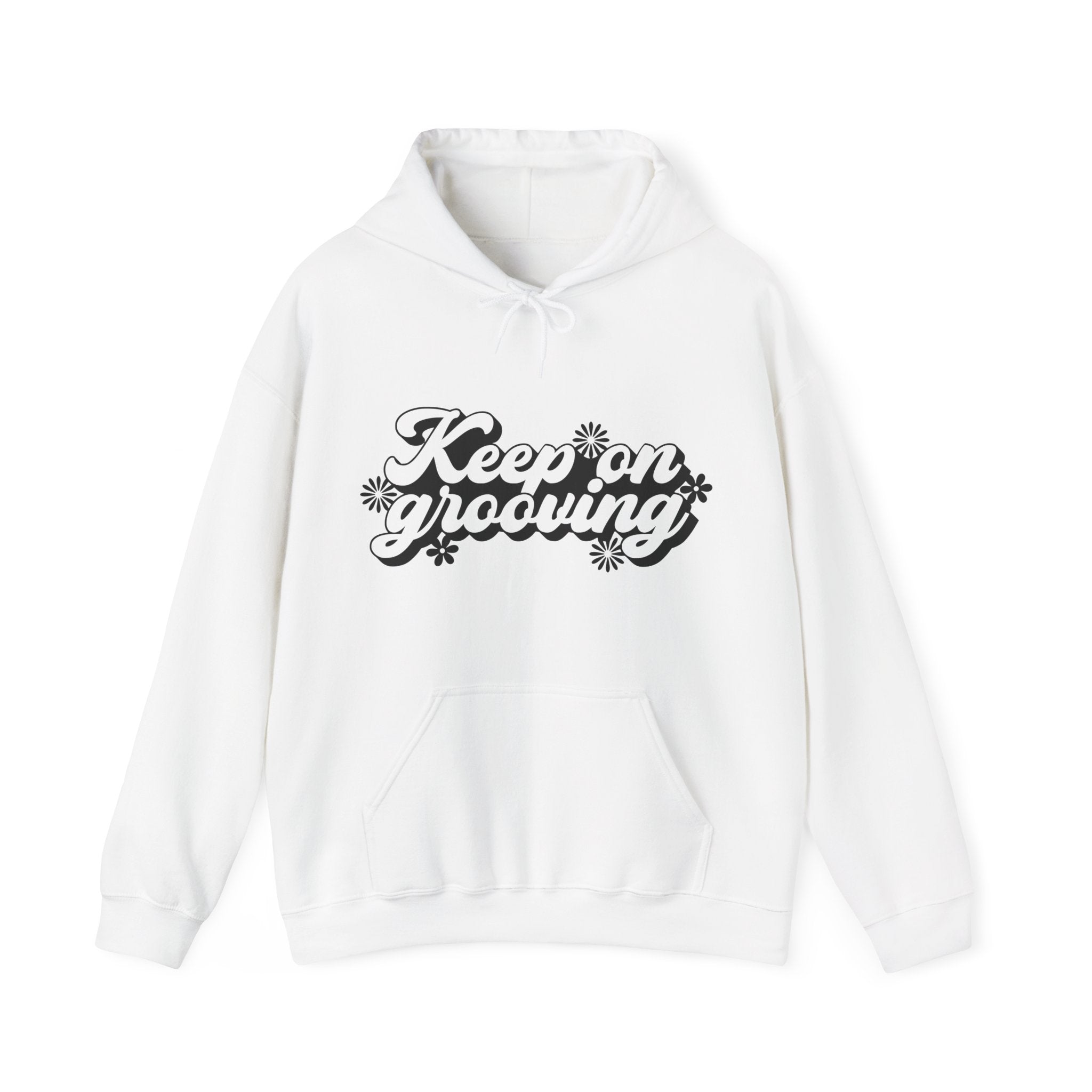 Keep On Grooving Flowers Unisex Heavy Blend Hooded Sweatshirt