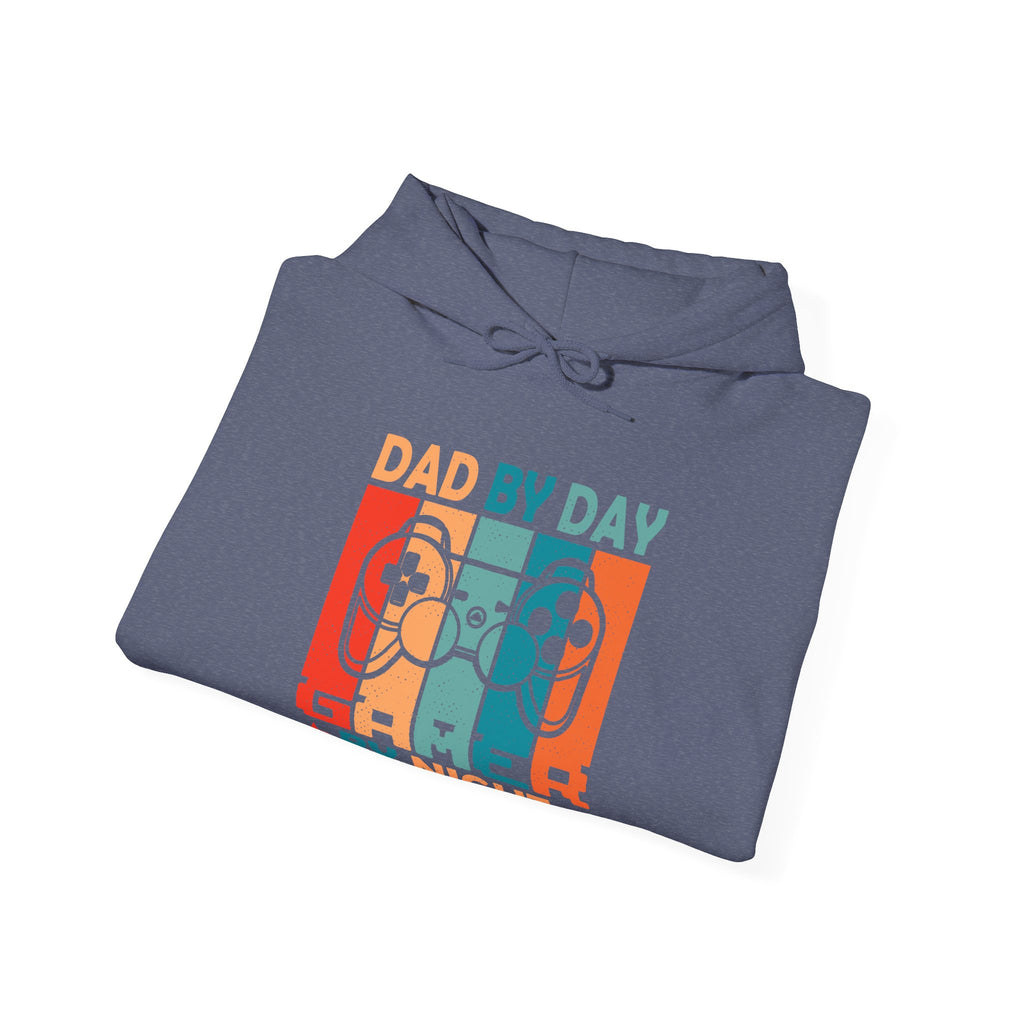 Dad By Day Gamer By Night Unisex Heavy Blend Hooded Sweatshirt