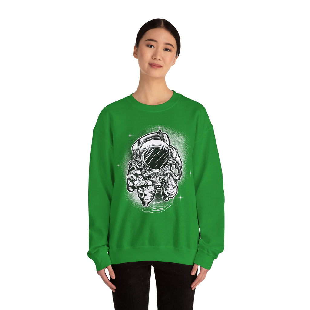 Astronaut Unisex Heavy Blend Crewneck Sweatshirt for Ultimate Comfort