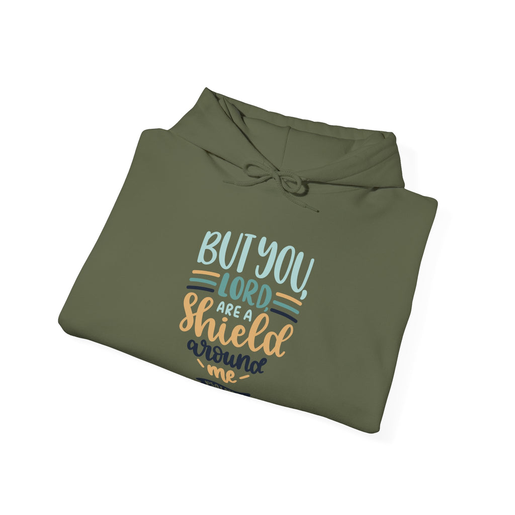 But You Lord Are A Shield Around Me Psalms 3 3 Unisex Heavy Blend Hooded Sweatshirt