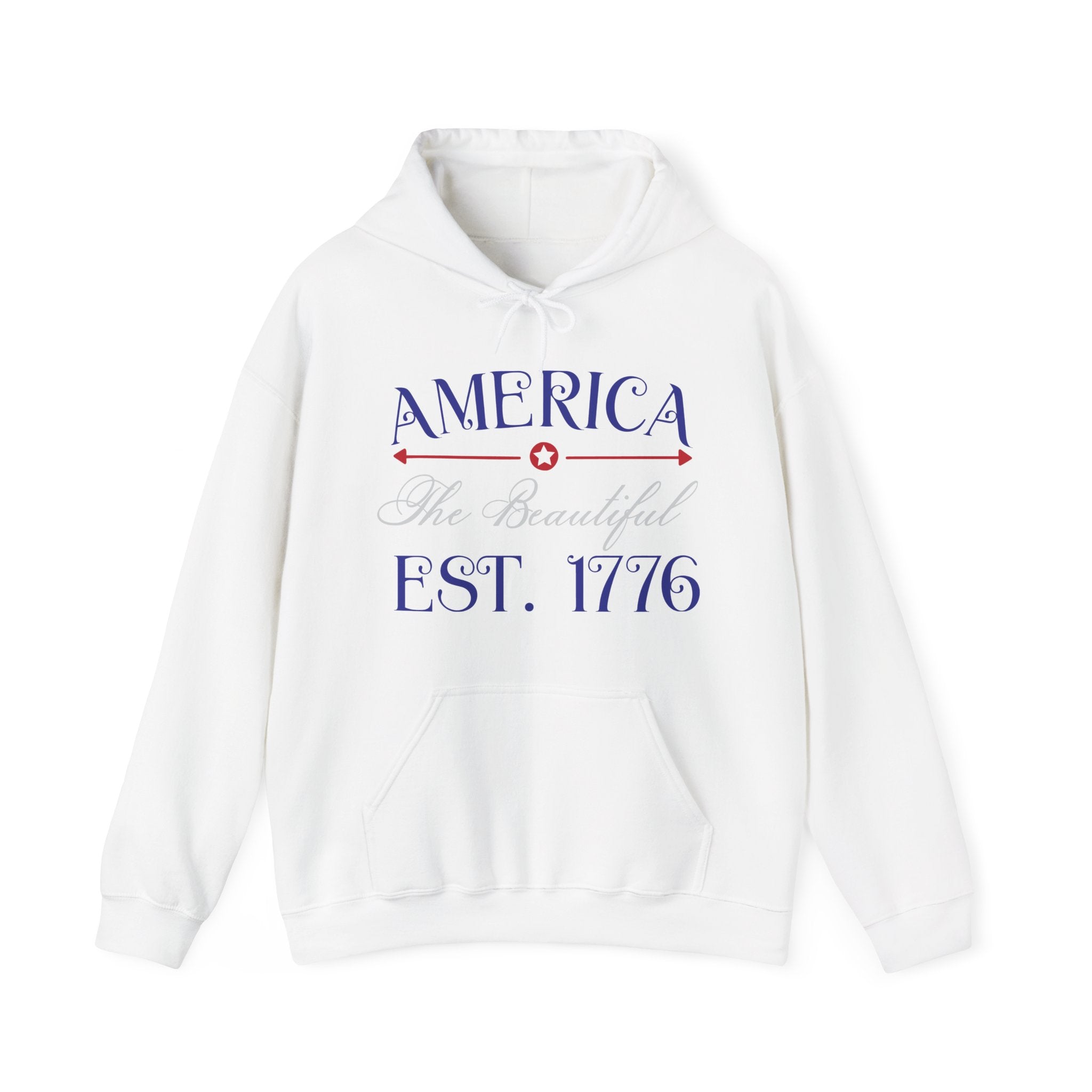 America The Beautiful EST 1776 Unisex Heavy Blend Hooded Sweatshirt