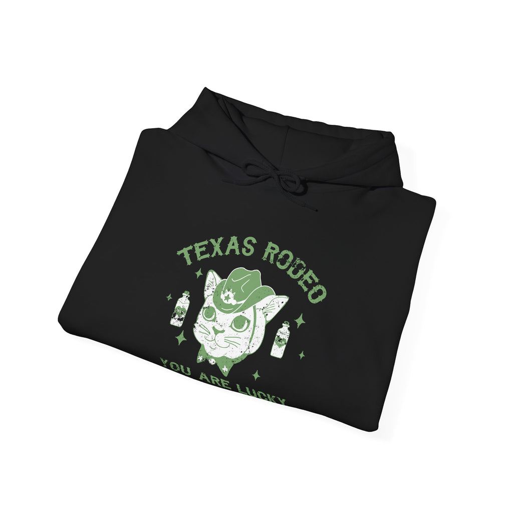 Texas Rodeo You Are Lucky American Cowboy Unisex Heavy Blend Hooded Sweatshirt