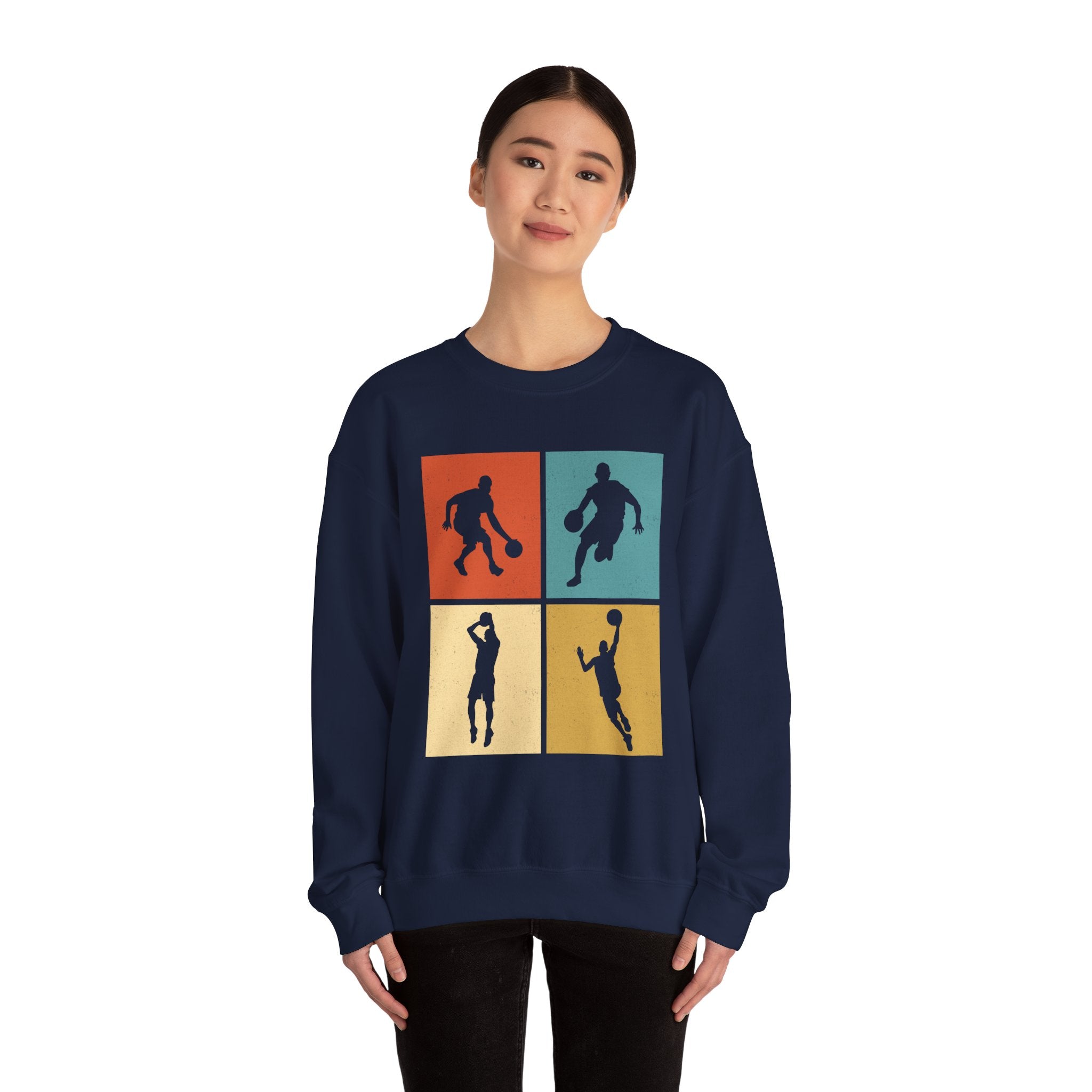Different Basketball Positions Unisex Heavy Blend Crewneck Sweatshirt