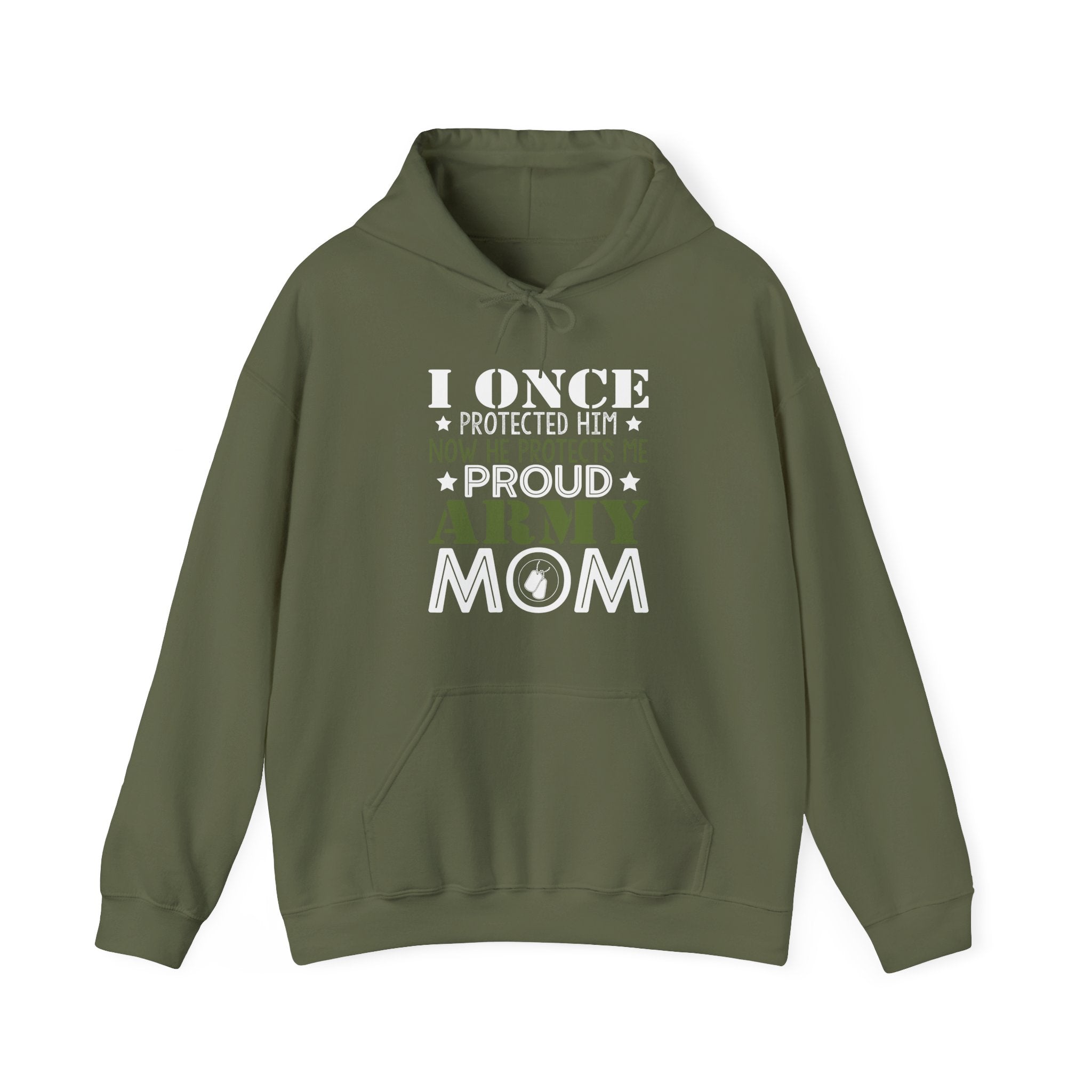 Proud Army Mom Unisex Heavy Blend Hooded Sweatshirt for Cold Days
