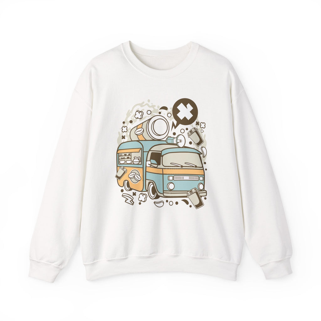 Coffee Van Unisex Heavy Blend Crewneck Sweatshirt for Ultimate Comfort