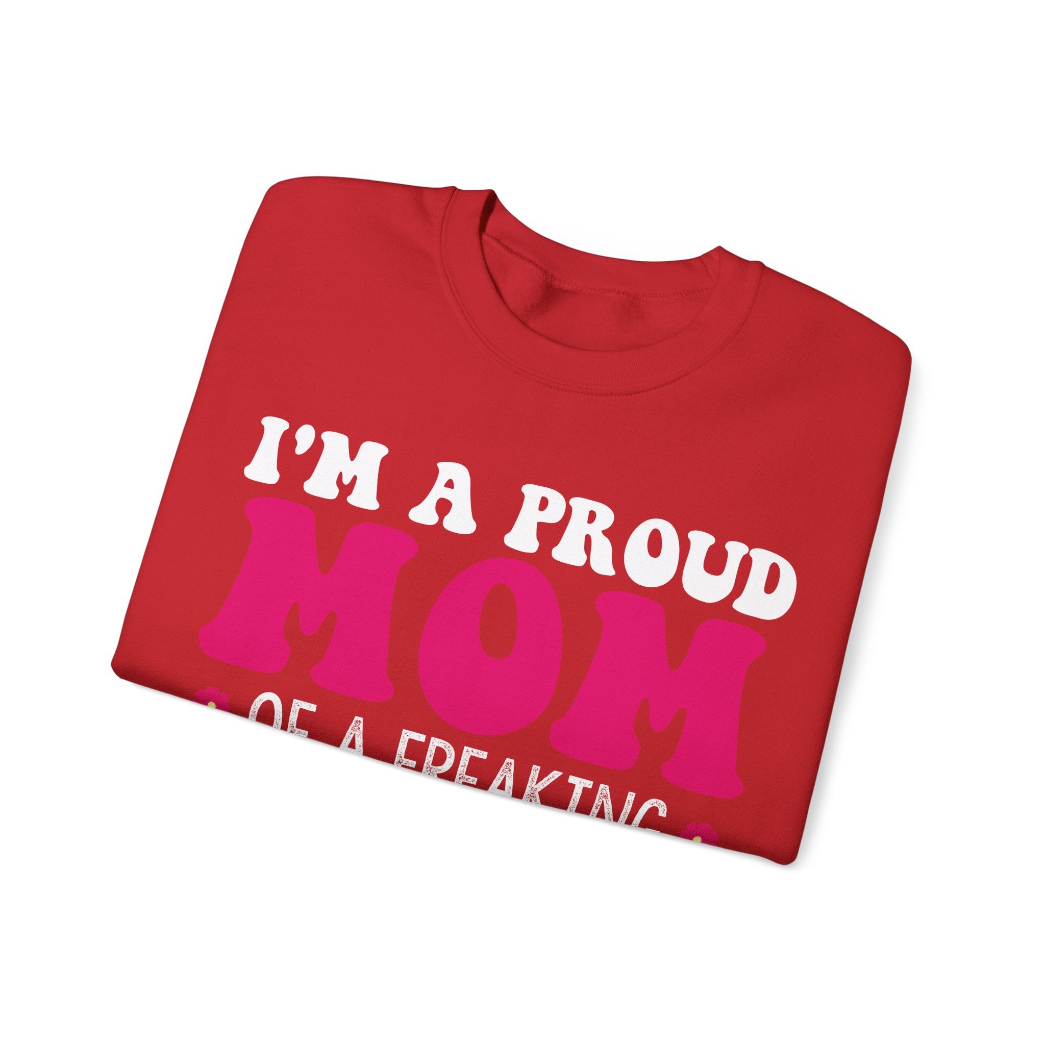 Proud Mom of an Awesome Daughter Unisex Heavy Blend Crewneck Sweatshirt
