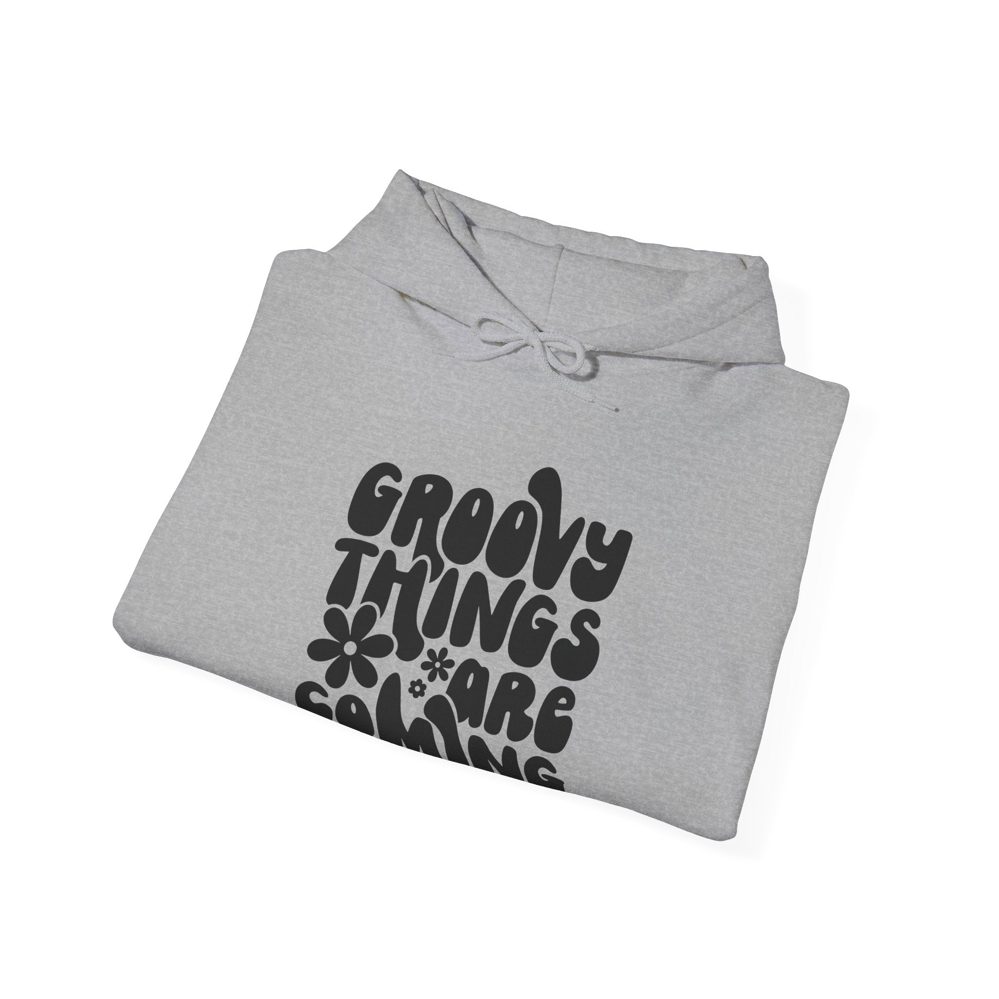 Groovy Things Are Coming Unisex Heavy Blend Hooded Sweatshirt for Ultimate Comfort and Style